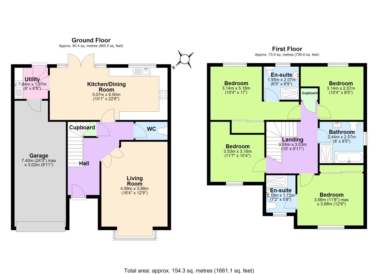 14, Lavinia Crescent, Nottingham floorplan