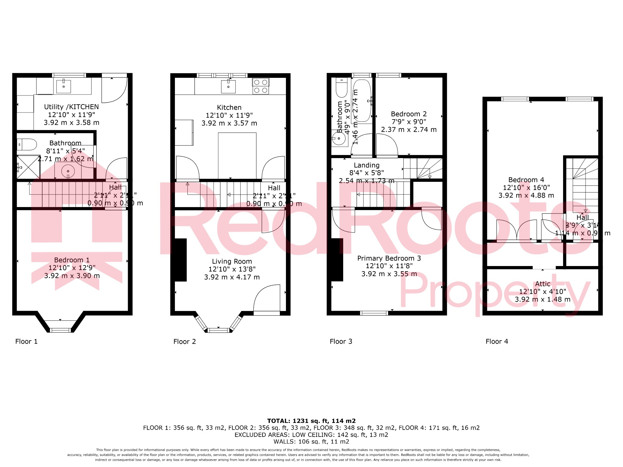 22, Broughton Road, Sheffield floorplan