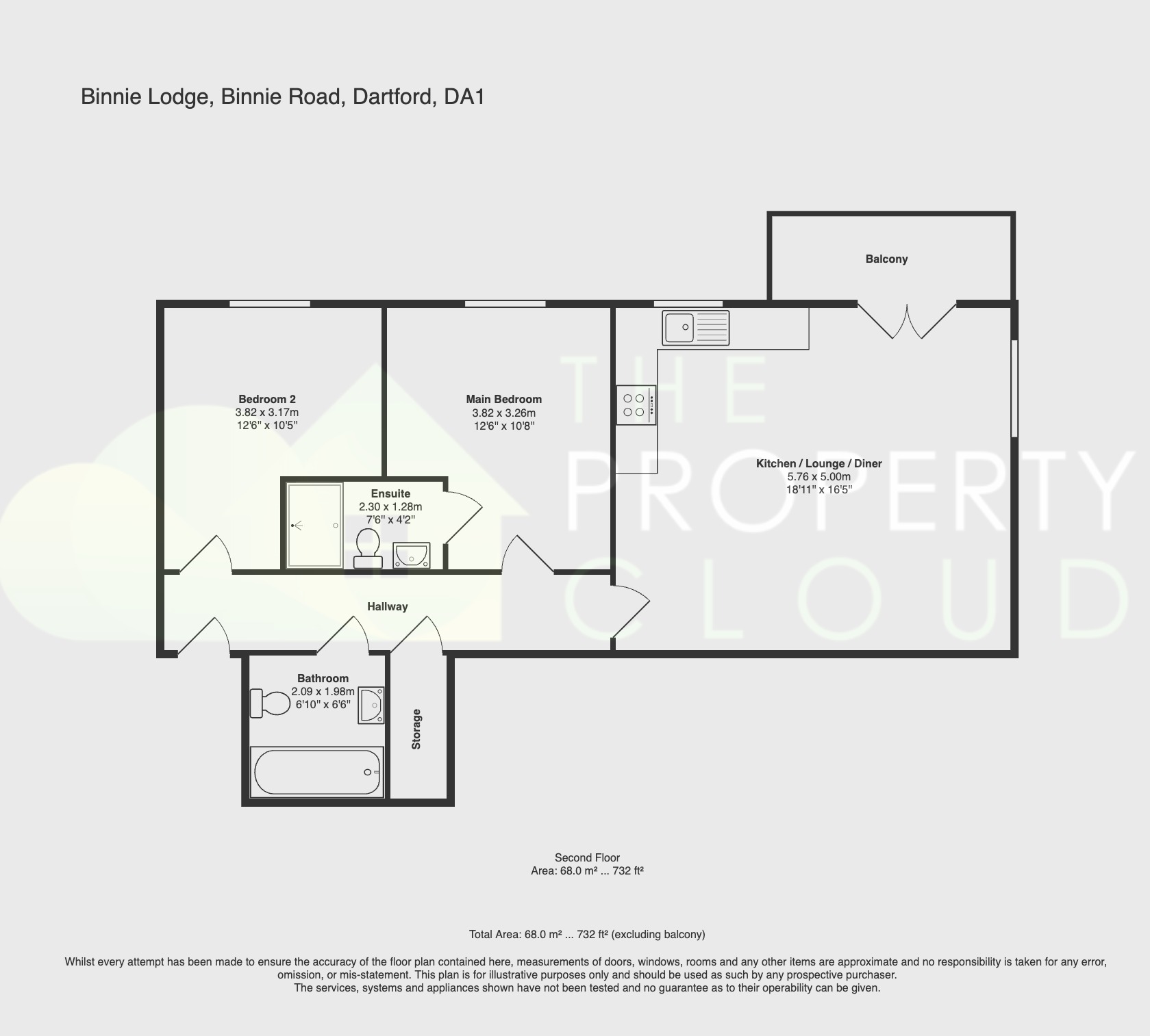 11 Binnie Lodge, Binnie Road, Dartford floorplan