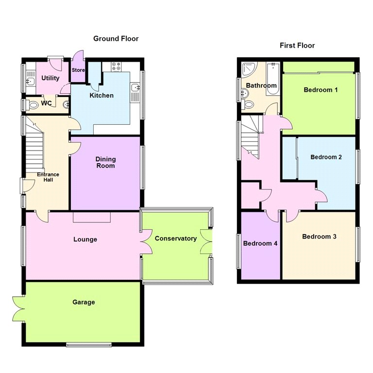 8, Grove Hill, Pembrokeshire floorplan