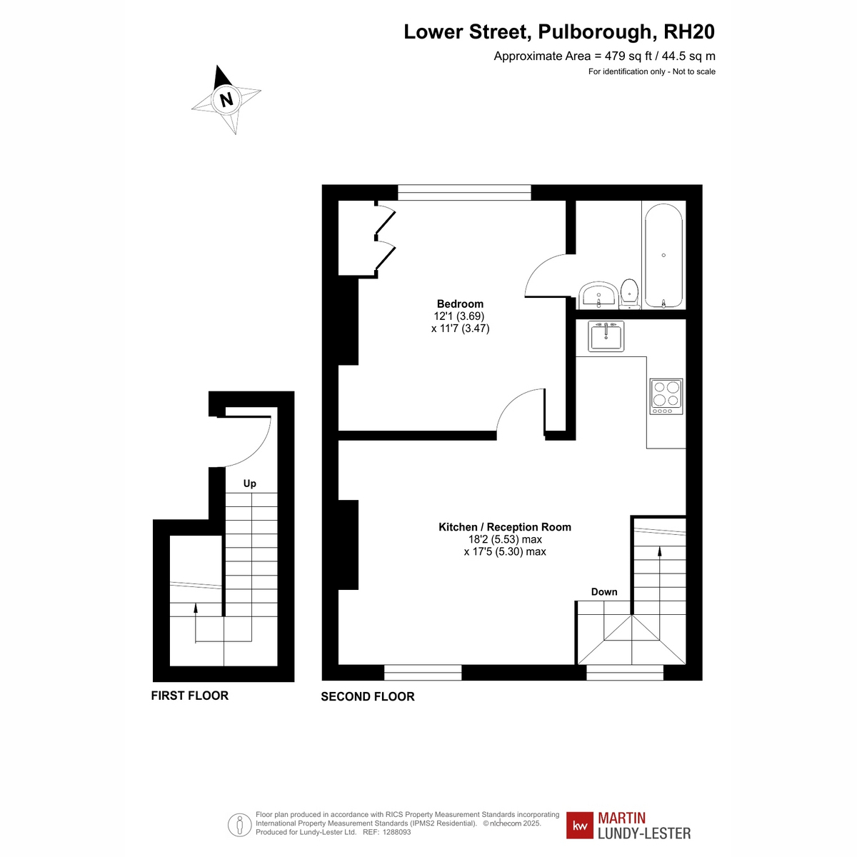 Flat Flat 6, 63, Lower Street, Pulborough floorplan