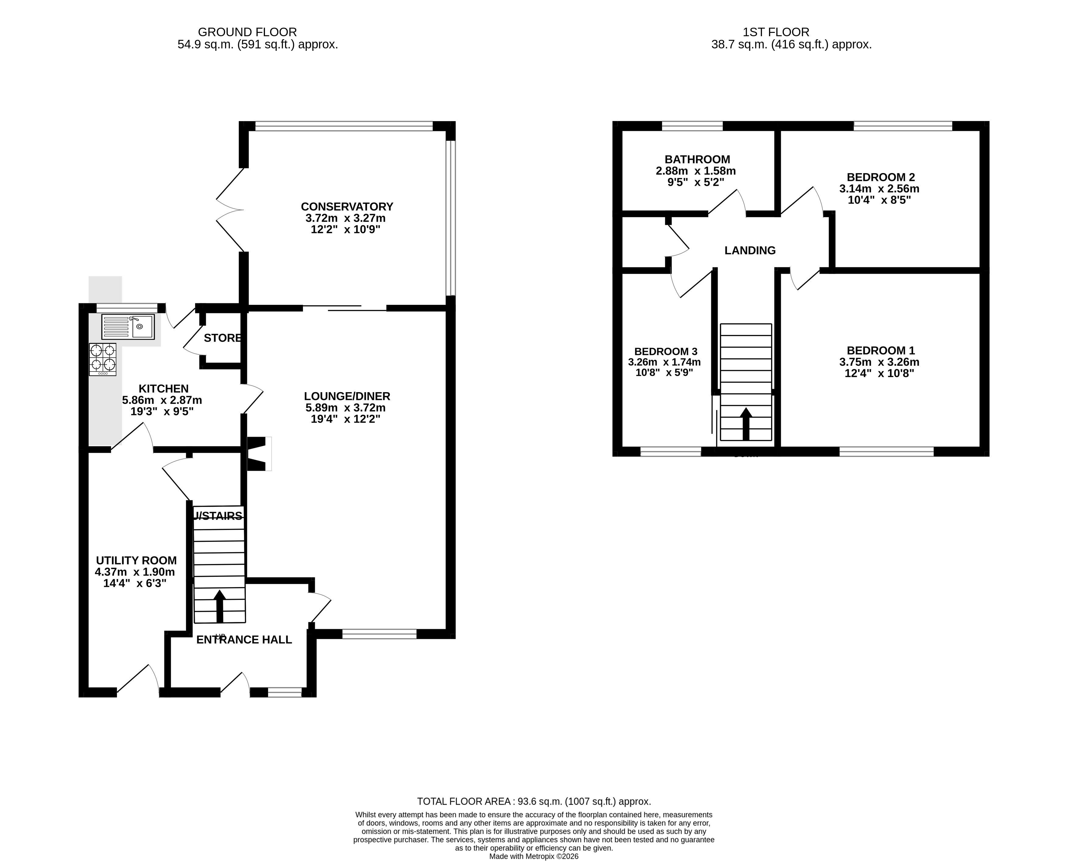 19, Dart Place, Staffordshire floorplan