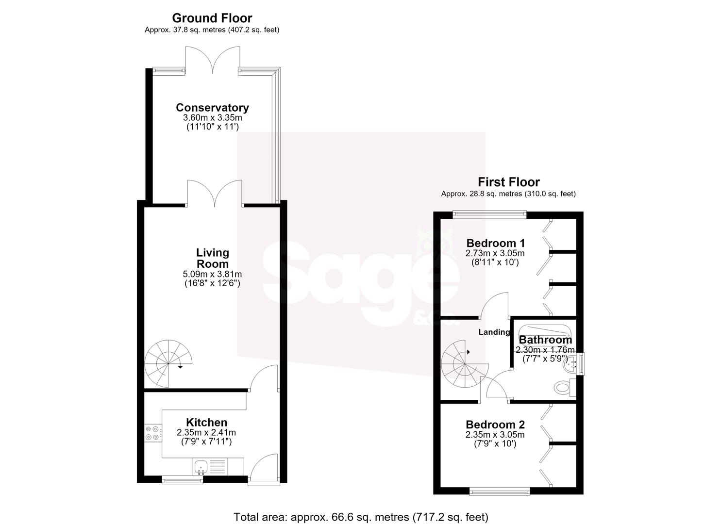 54, Heather Court, Cwmbran floorplan