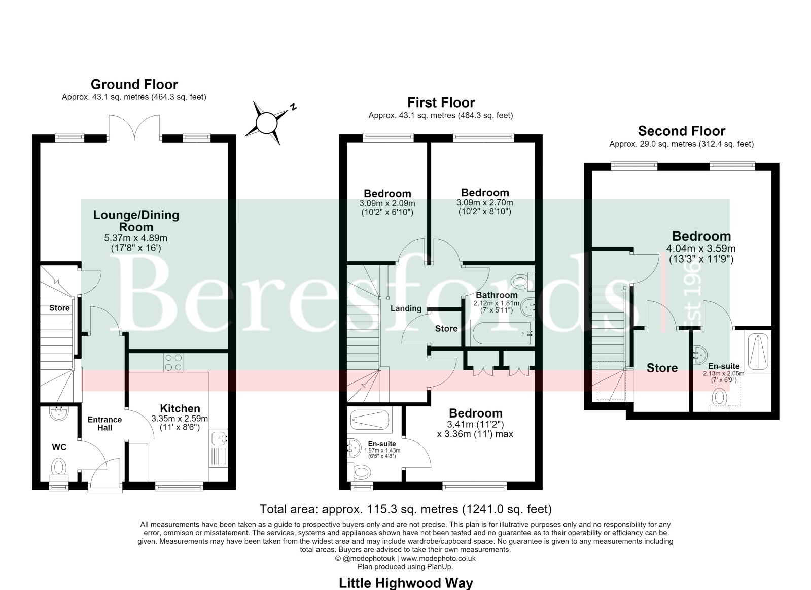 9, Little Highwood Way, Essex floorplan