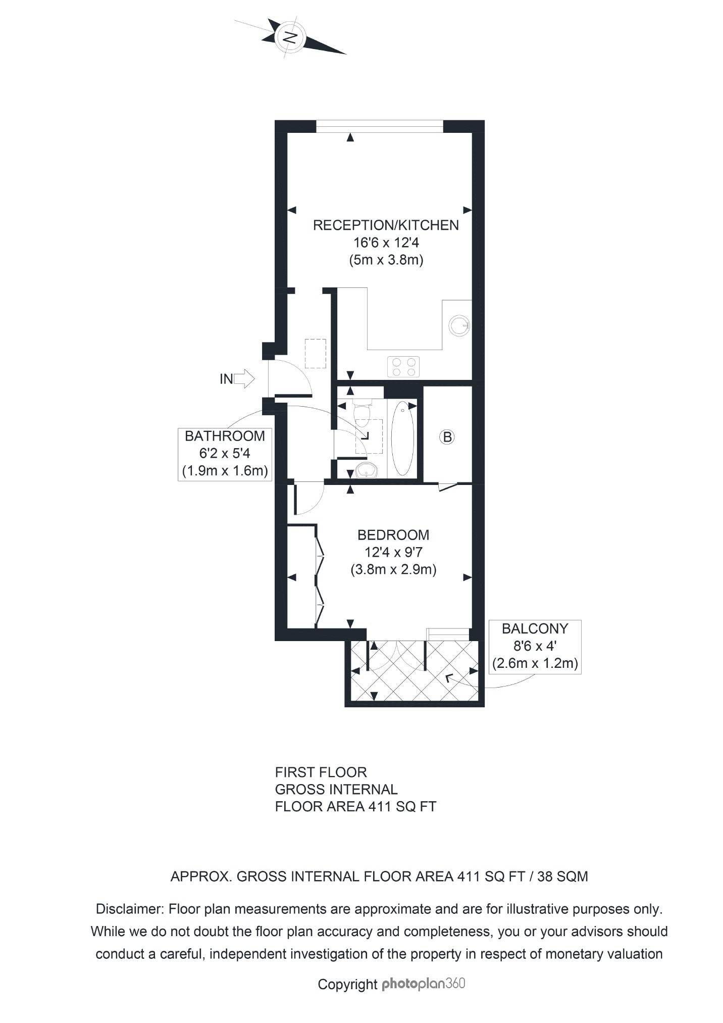 1 Bedrooms Flat to rent in Parkhill Road, Belsize Park, London NW3