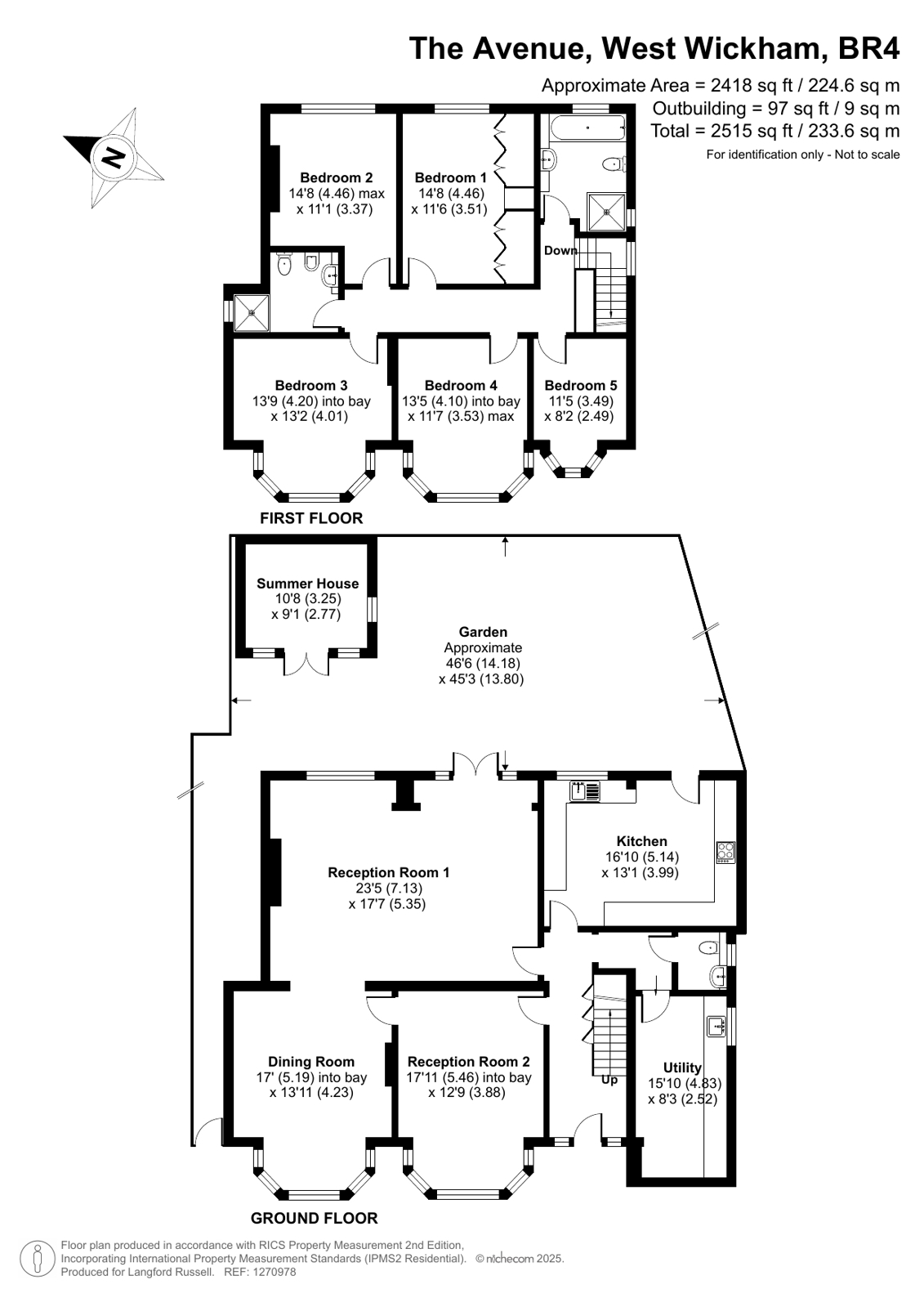 1, The Avenue, West Wickham floorplan