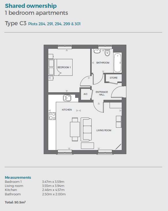 2 Bedrooms Flat for sale in Ferard Corner, Warfield, Bracknell RG42