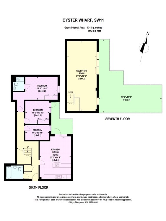 Oyster Wharf, London floorplan