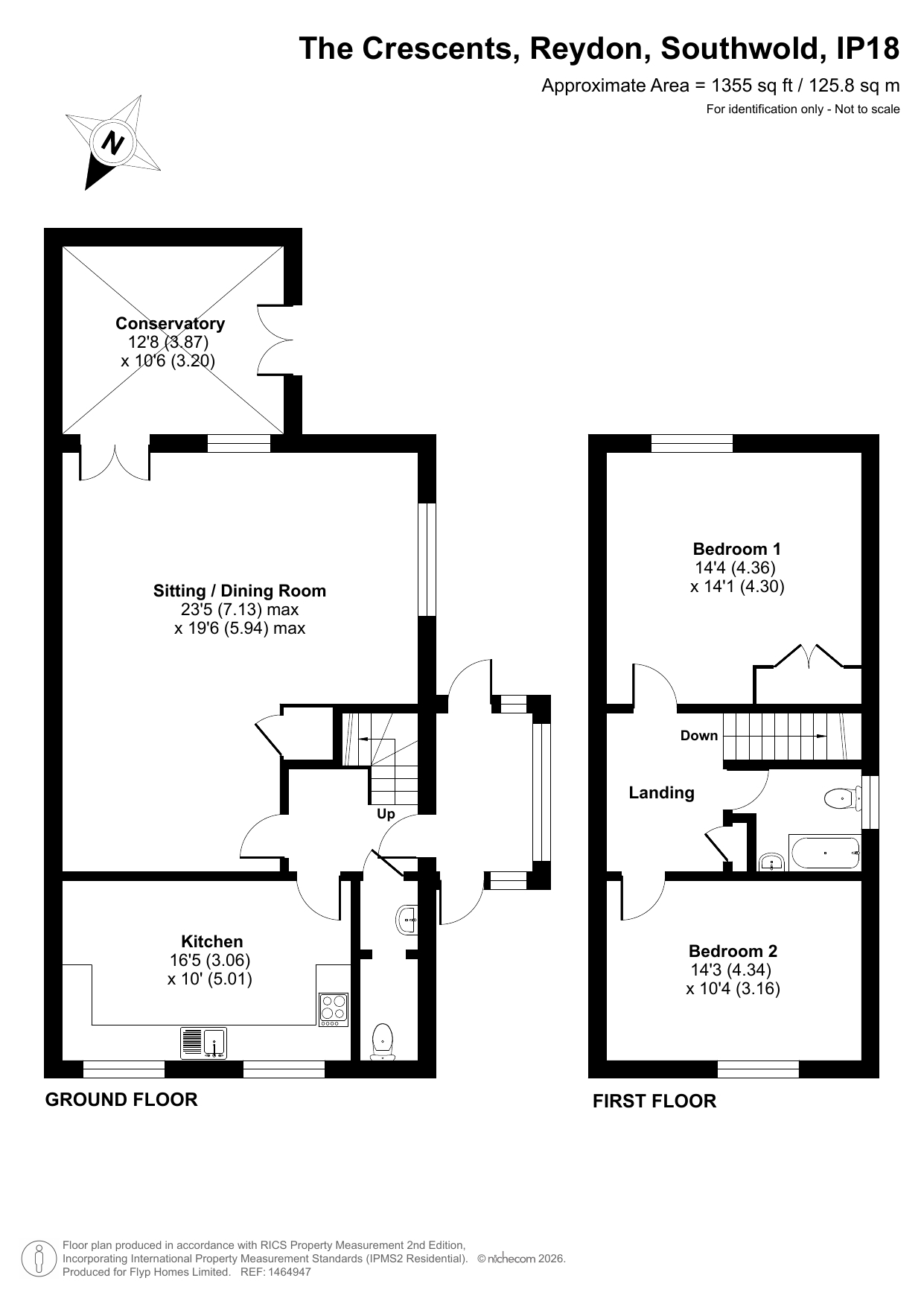 14, The Crescents, Southwold floorplan