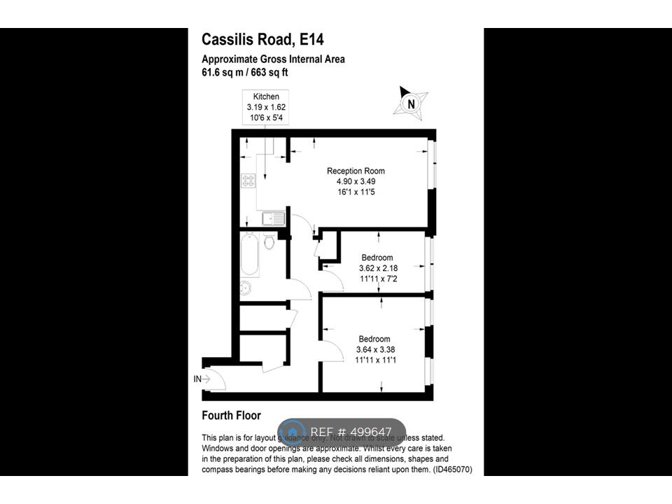 2 Bedrooms Flat to rent in Fairlead House, London E14