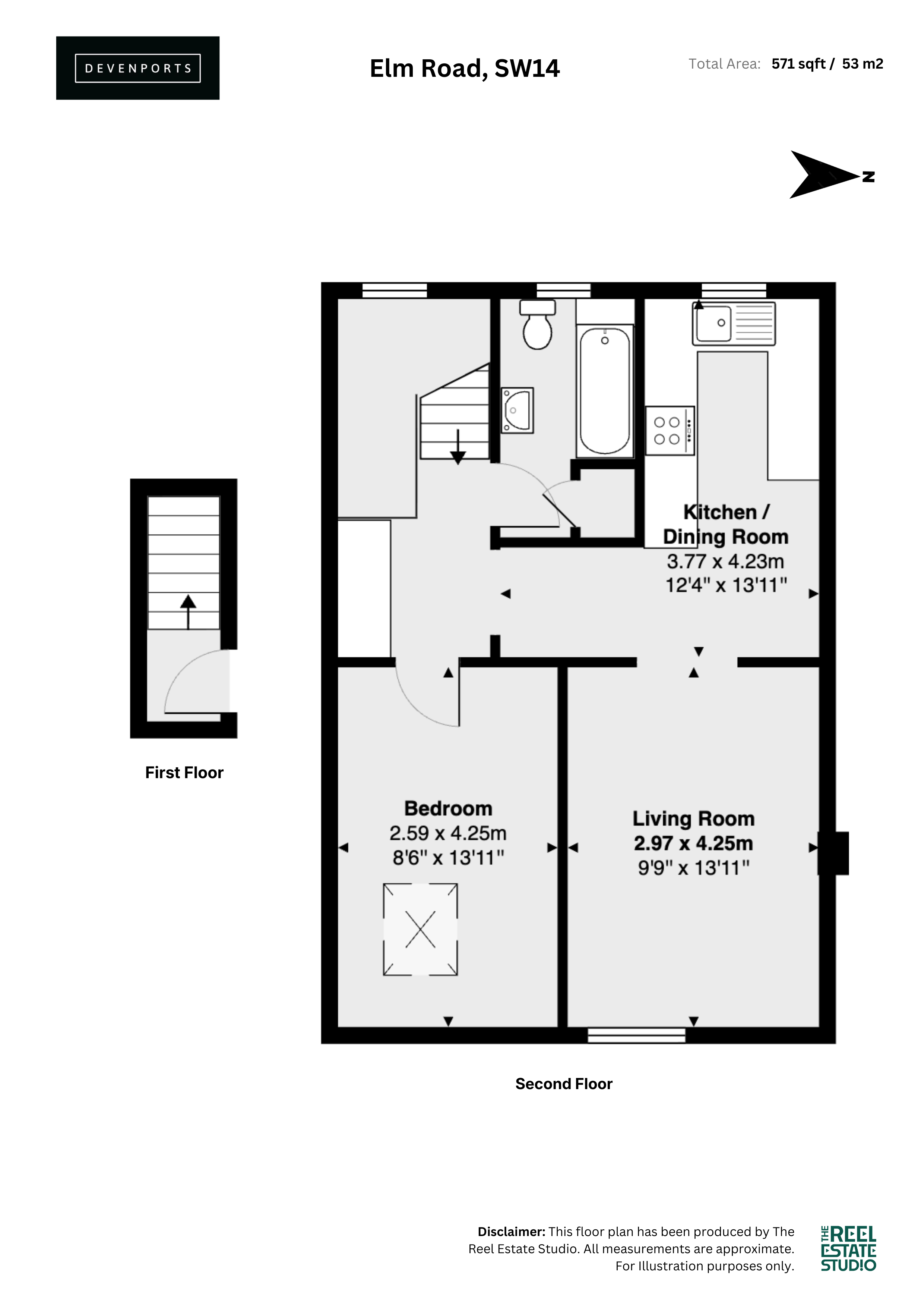 Elm Road, Mortlake floorplan