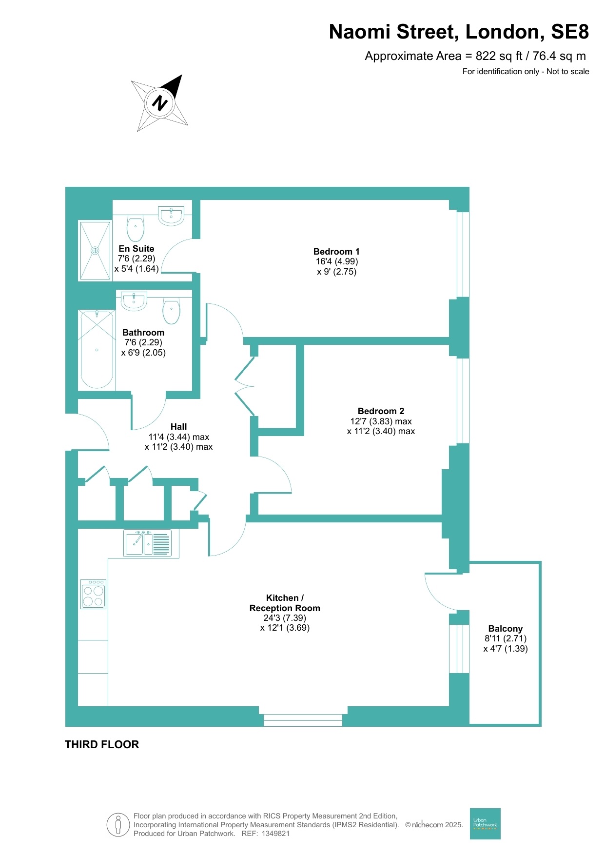36 Nyland Court,, Naomi Street, London floorplan