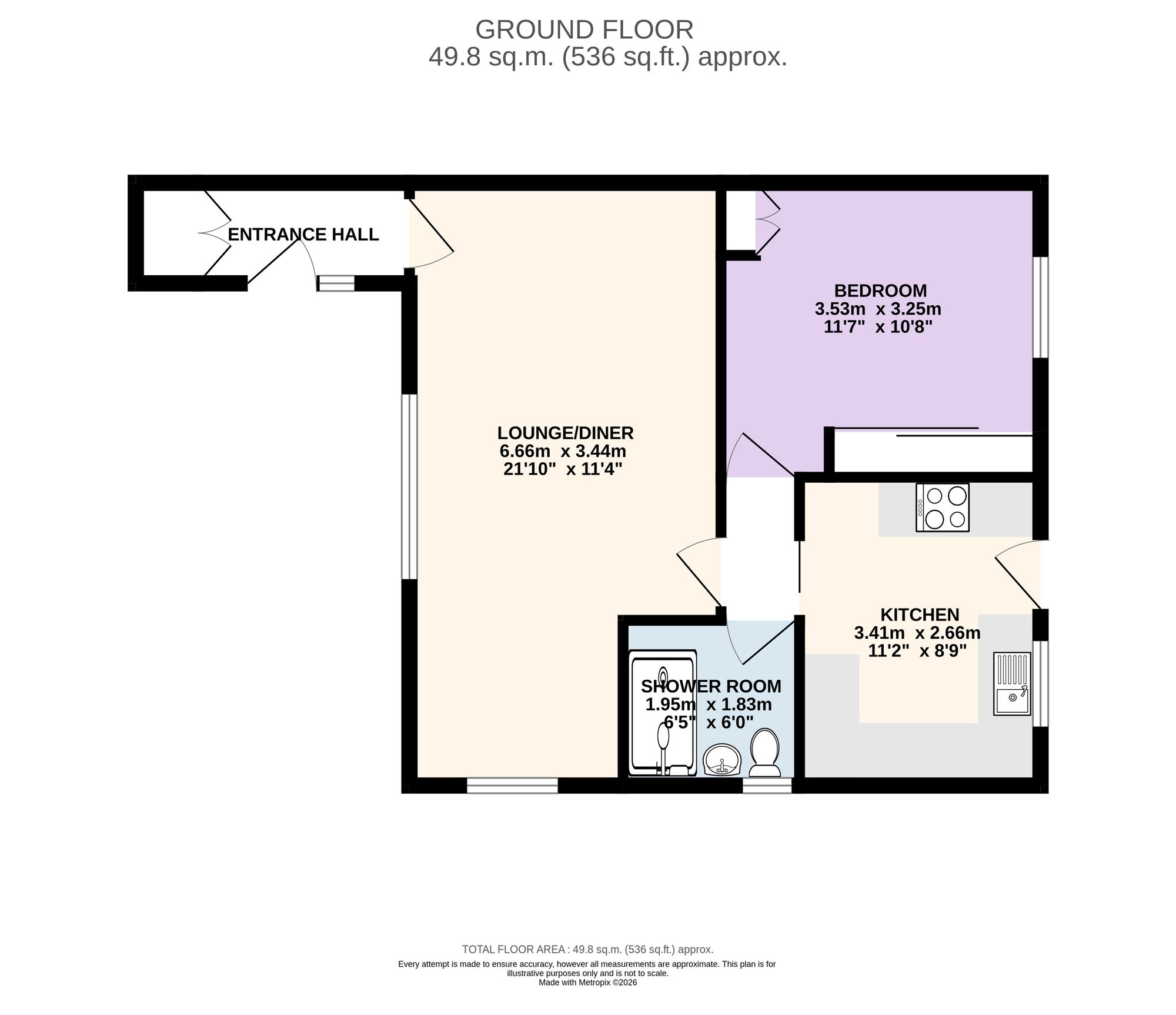 14 St. Marys Close, Preston floorplan