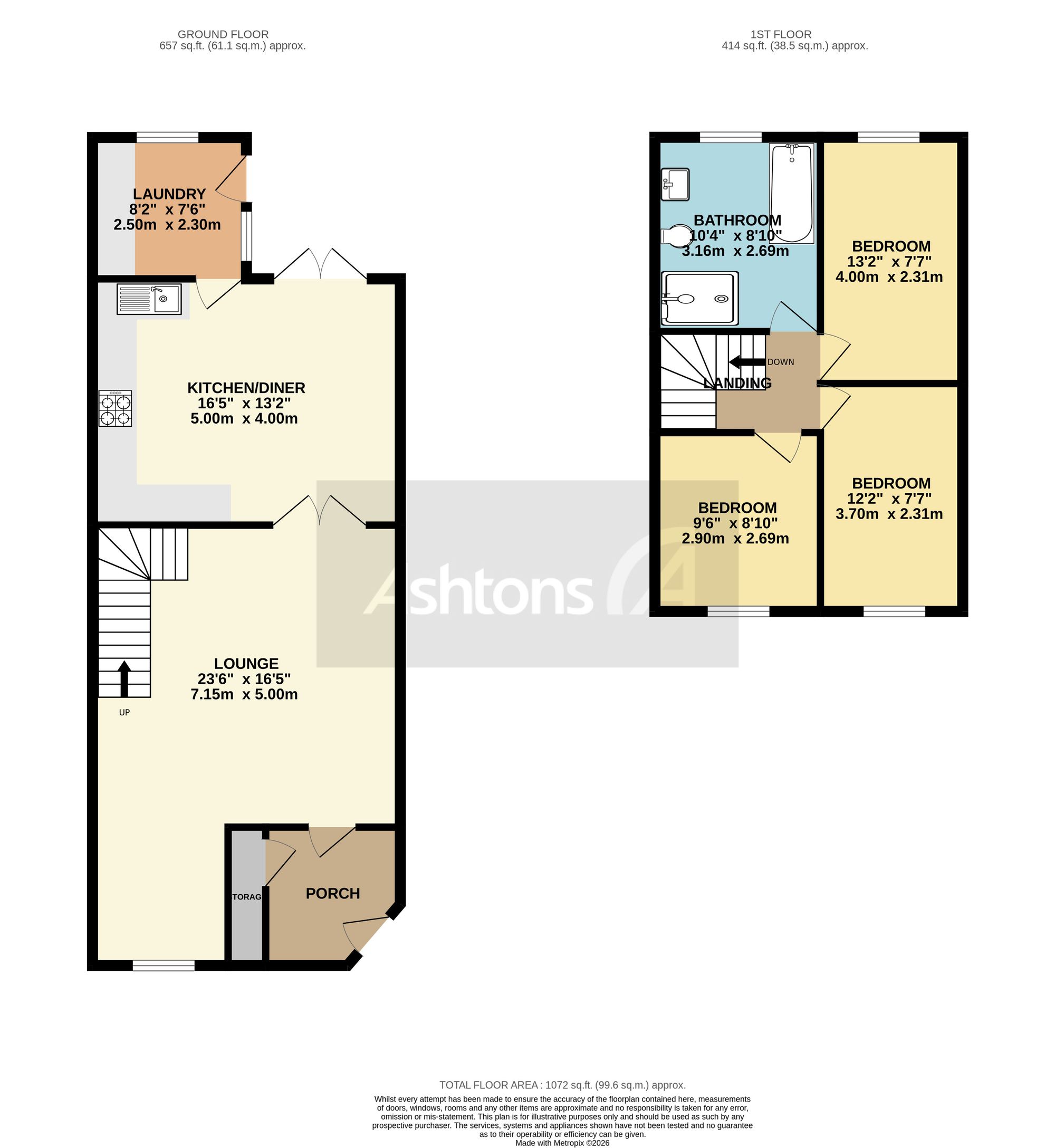 24 Cornmill Court Lord Street, Warrington floorplan