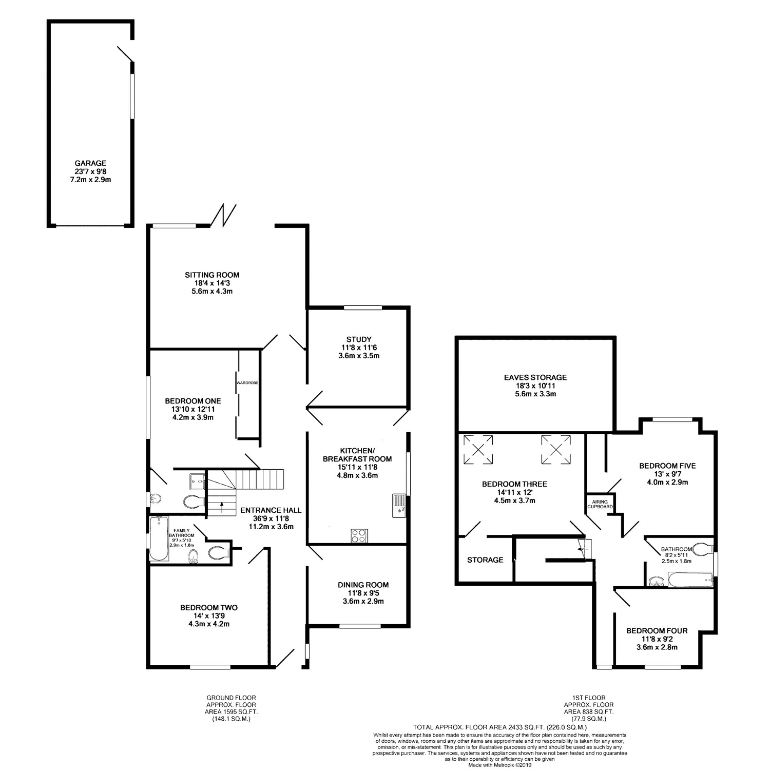 5 Bedrooms Detached house for sale in Linsford Lane, Mytchett, Camberley, Surrey GU16