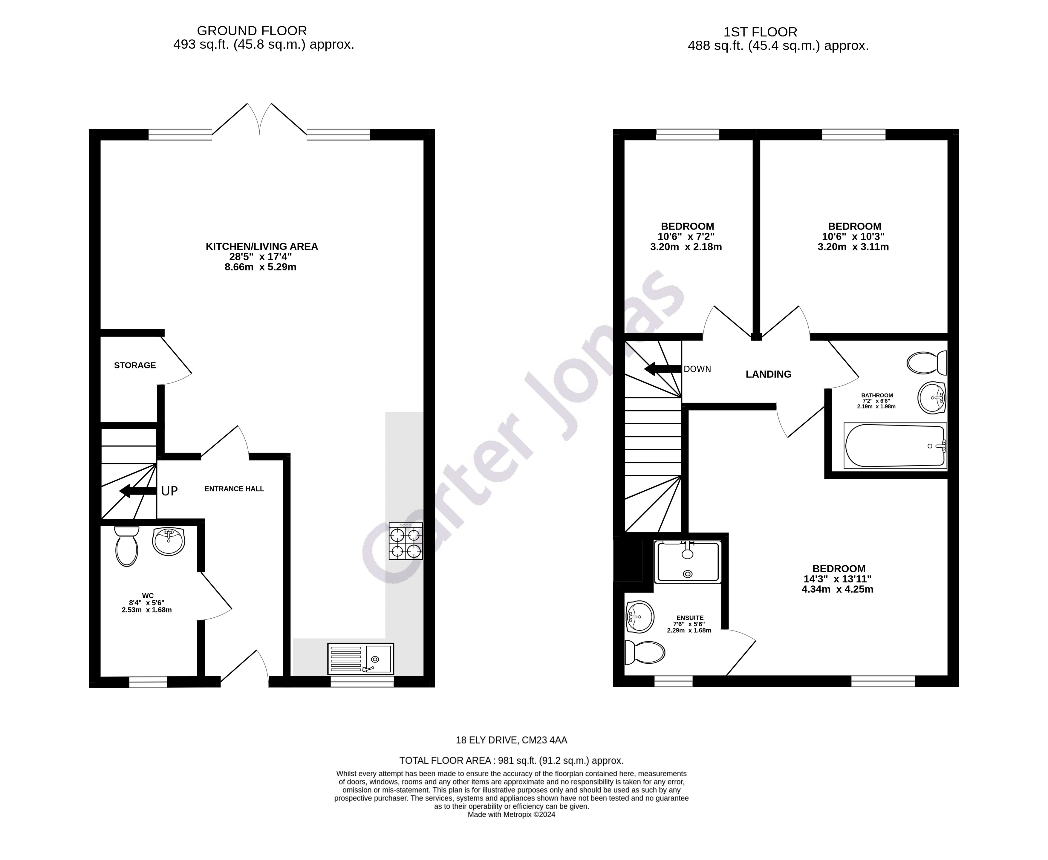 18, Ely Drive, Bishop Stortford floorplan