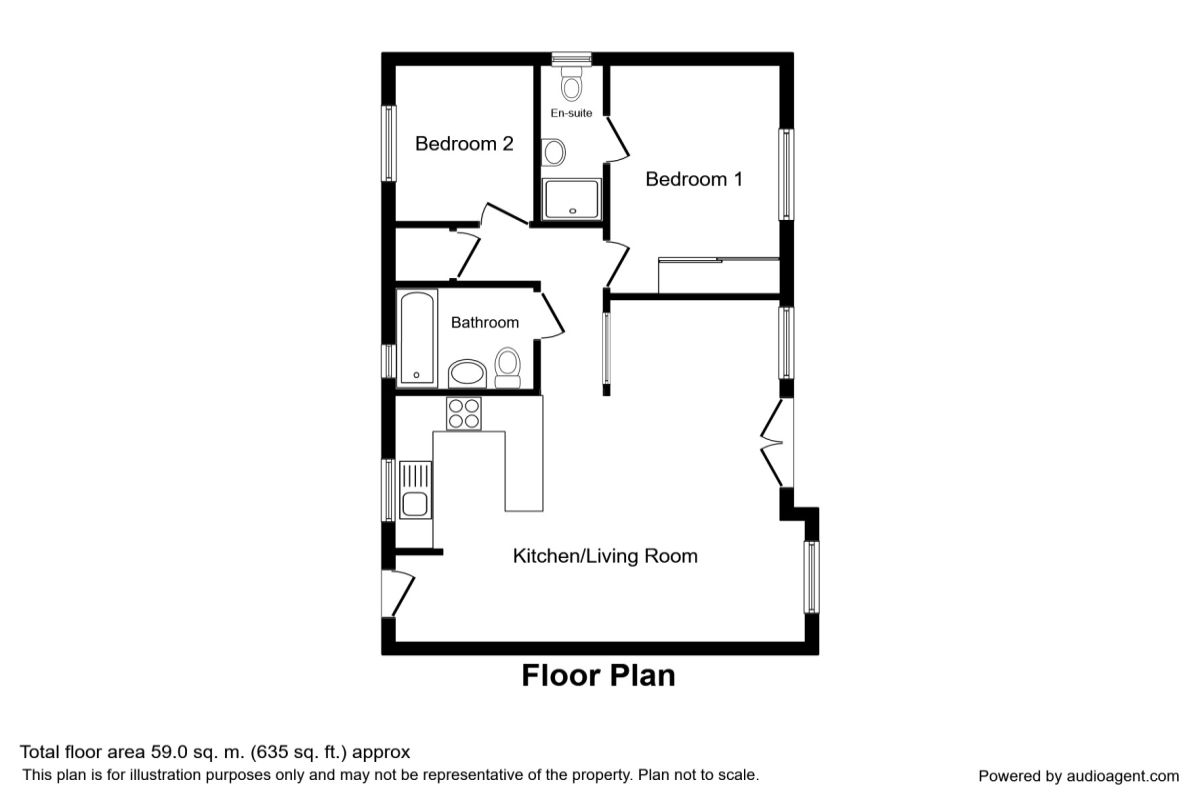 2 Bedrooms Flat for sale in Lindisfarne Court, Widnes WA8