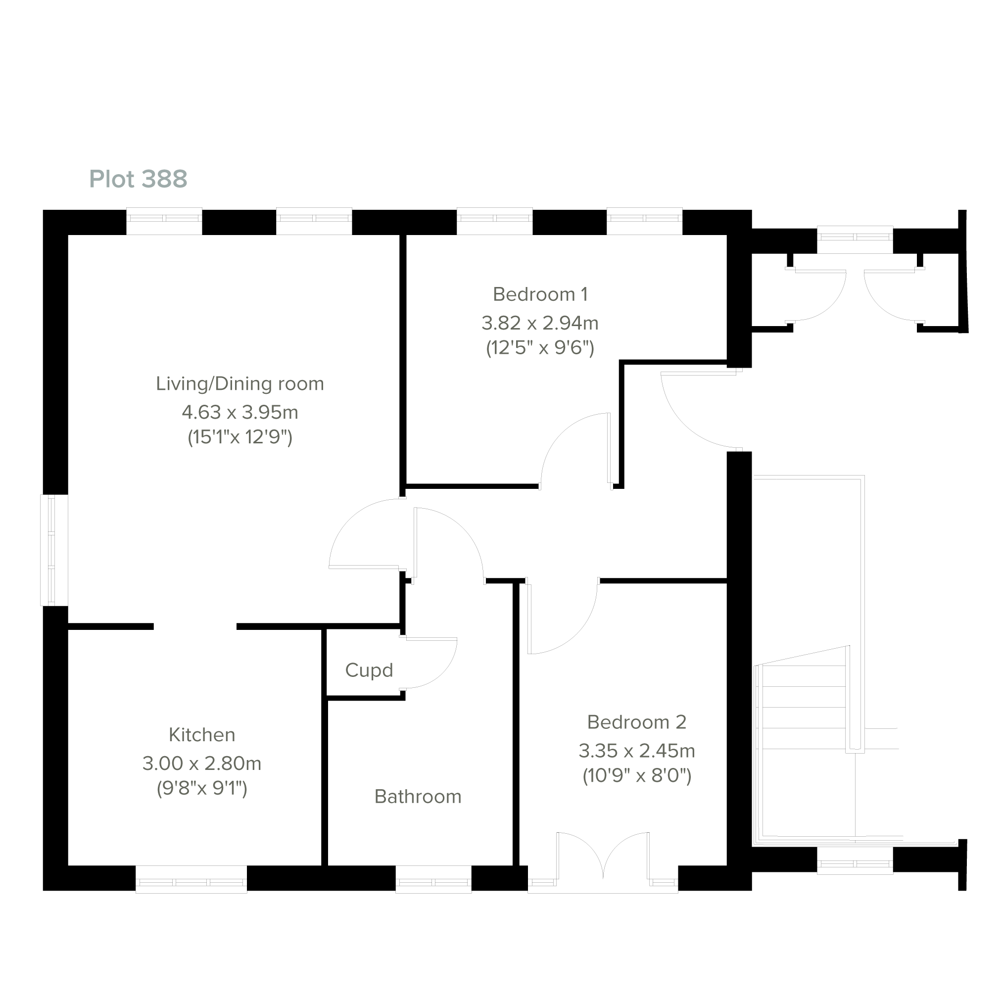 "The Margery House" at Coldharbour Road, Northfleet, Gravesend DA11, 2 bedroom triplex for sale
