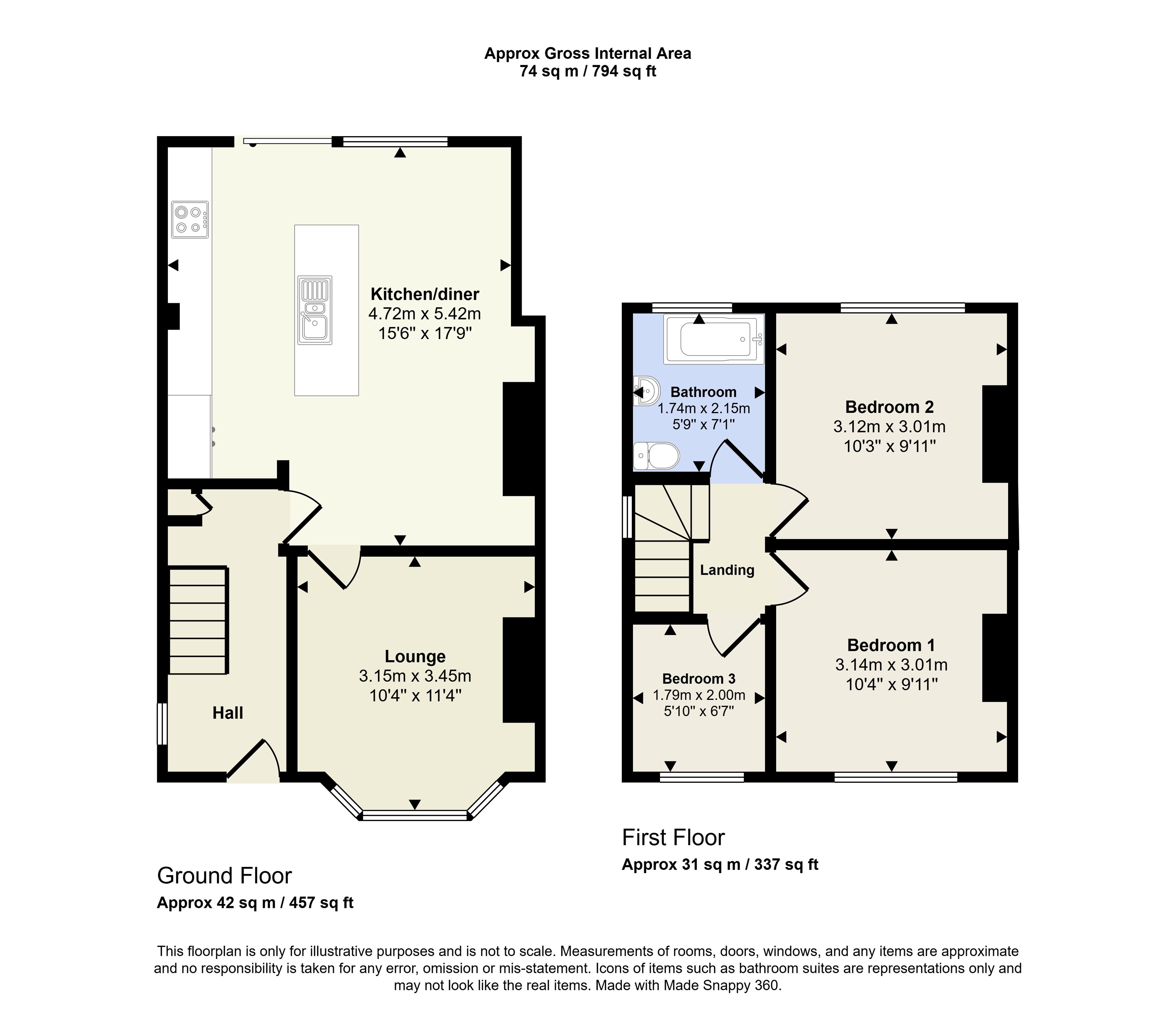 44, King Street, Beeston, Nottingham floorplan