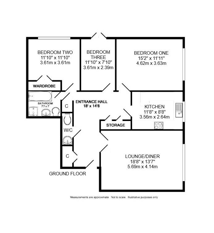 Rowland Court, 94, Shortlands Road, Bromley floorplan