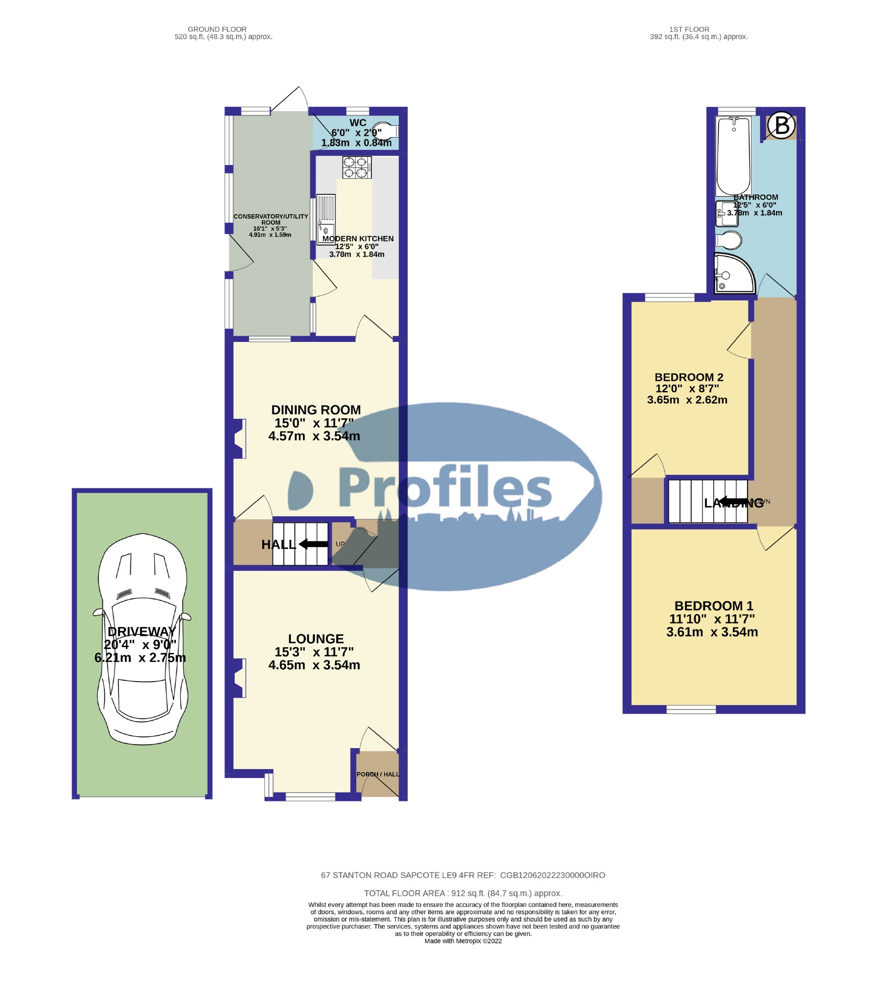 Stanton Road, Sapcote, Leicester LE9, 2 bedroom terraced house for sale