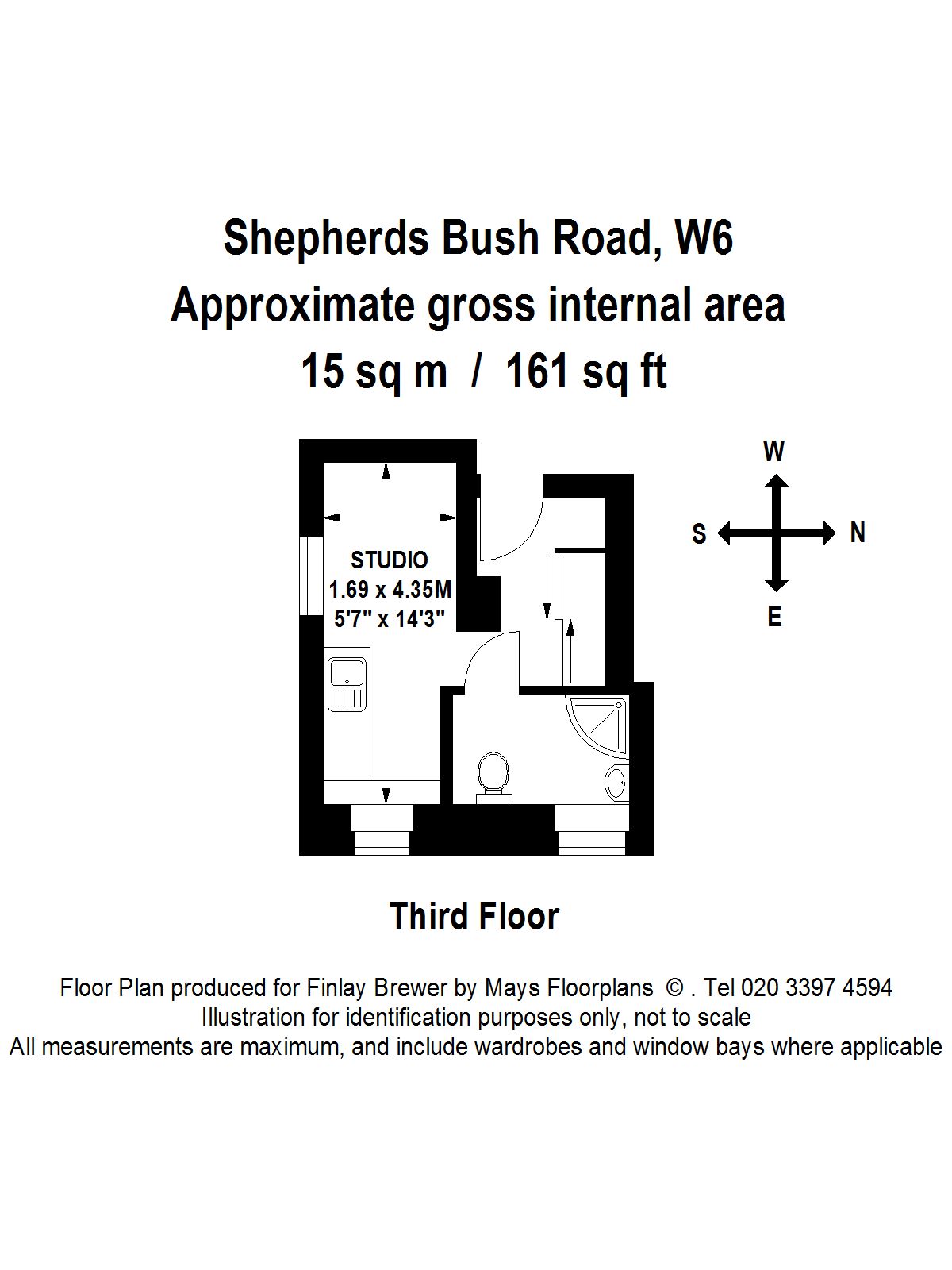 0 Bedrooms Studio to rent in Shepherds Bush Road, London W6