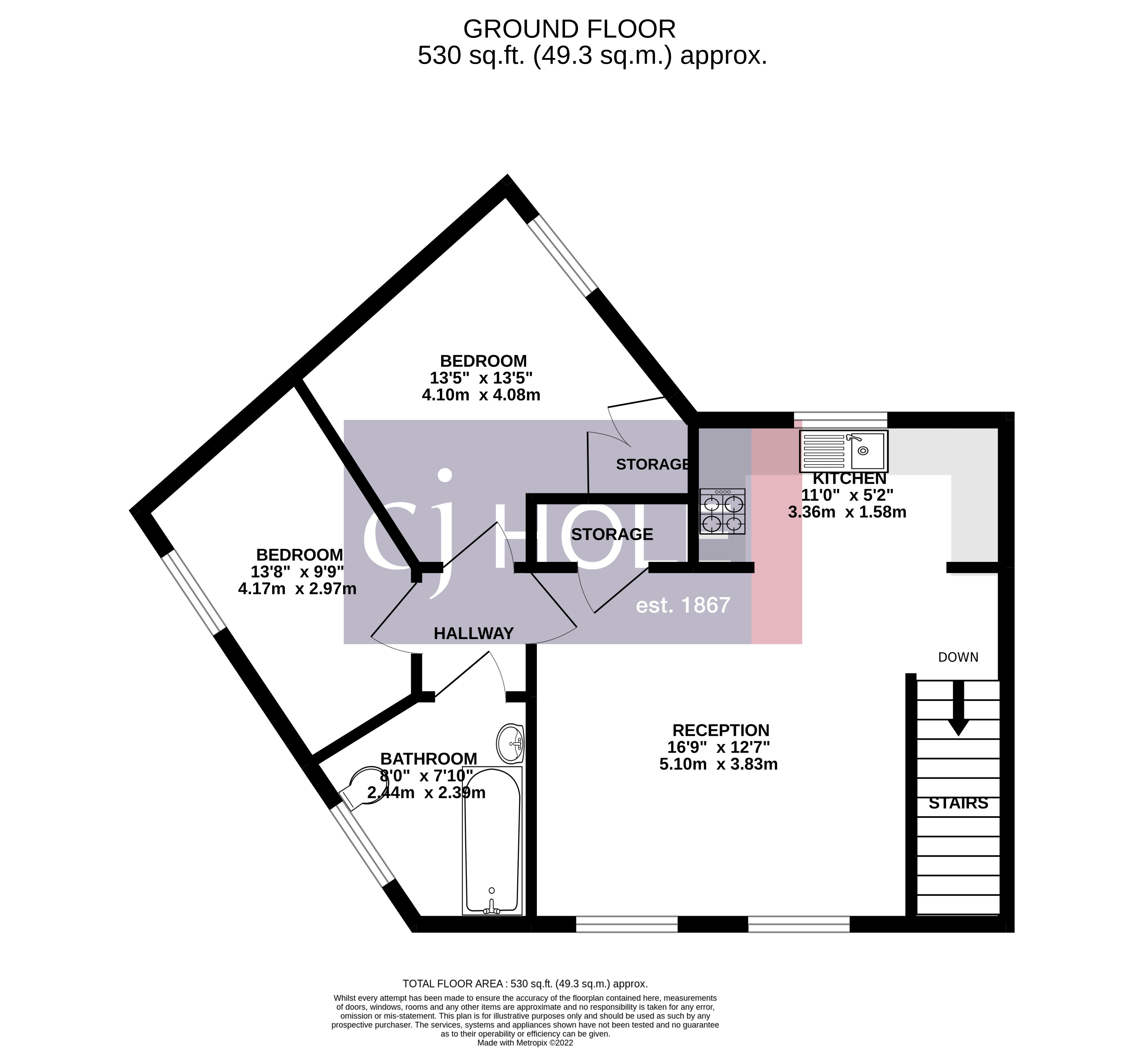 102, Eden Grove, Bristol floorplan