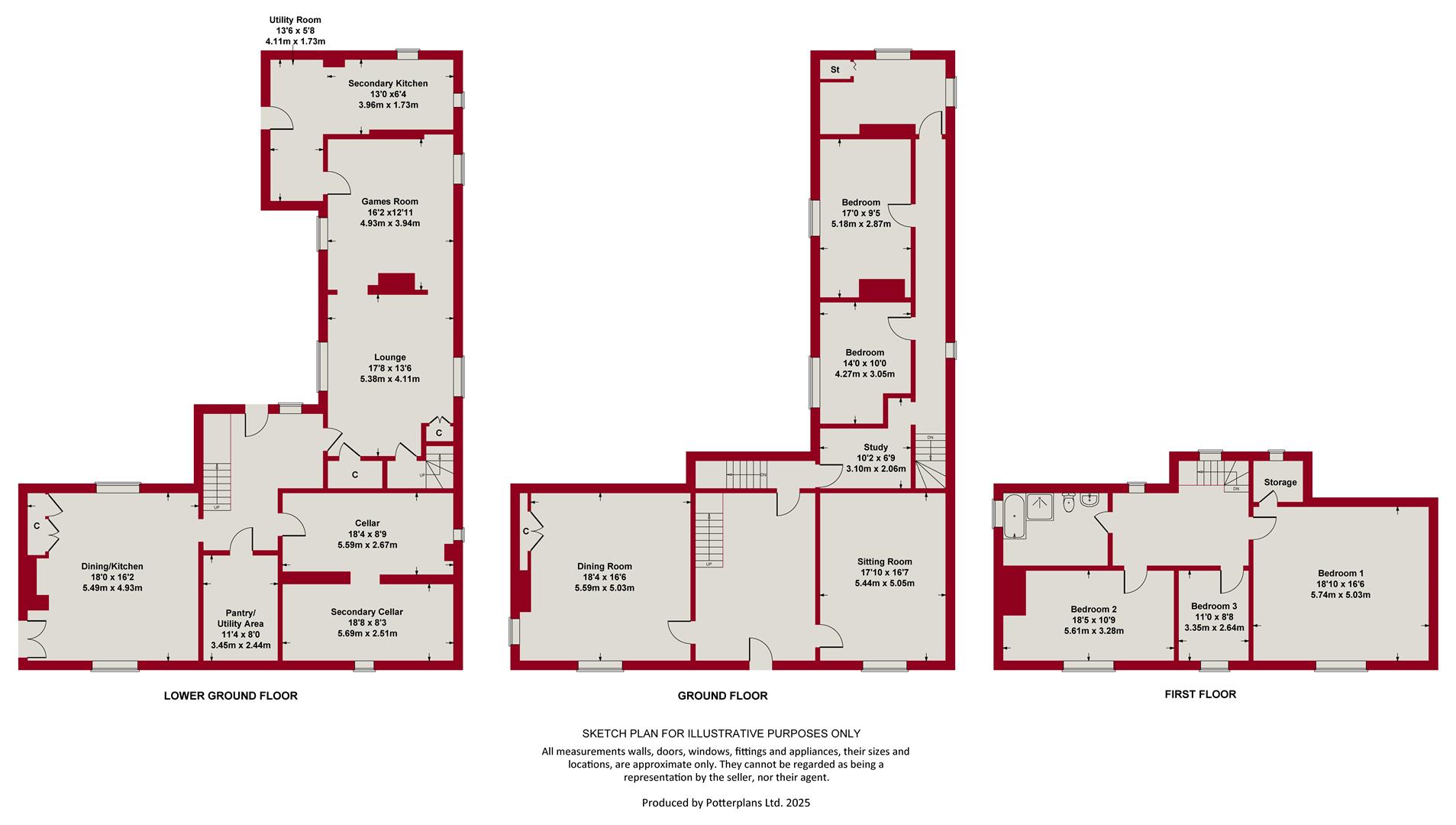 The Ferns, 63, High Street, Bottesford floorplan