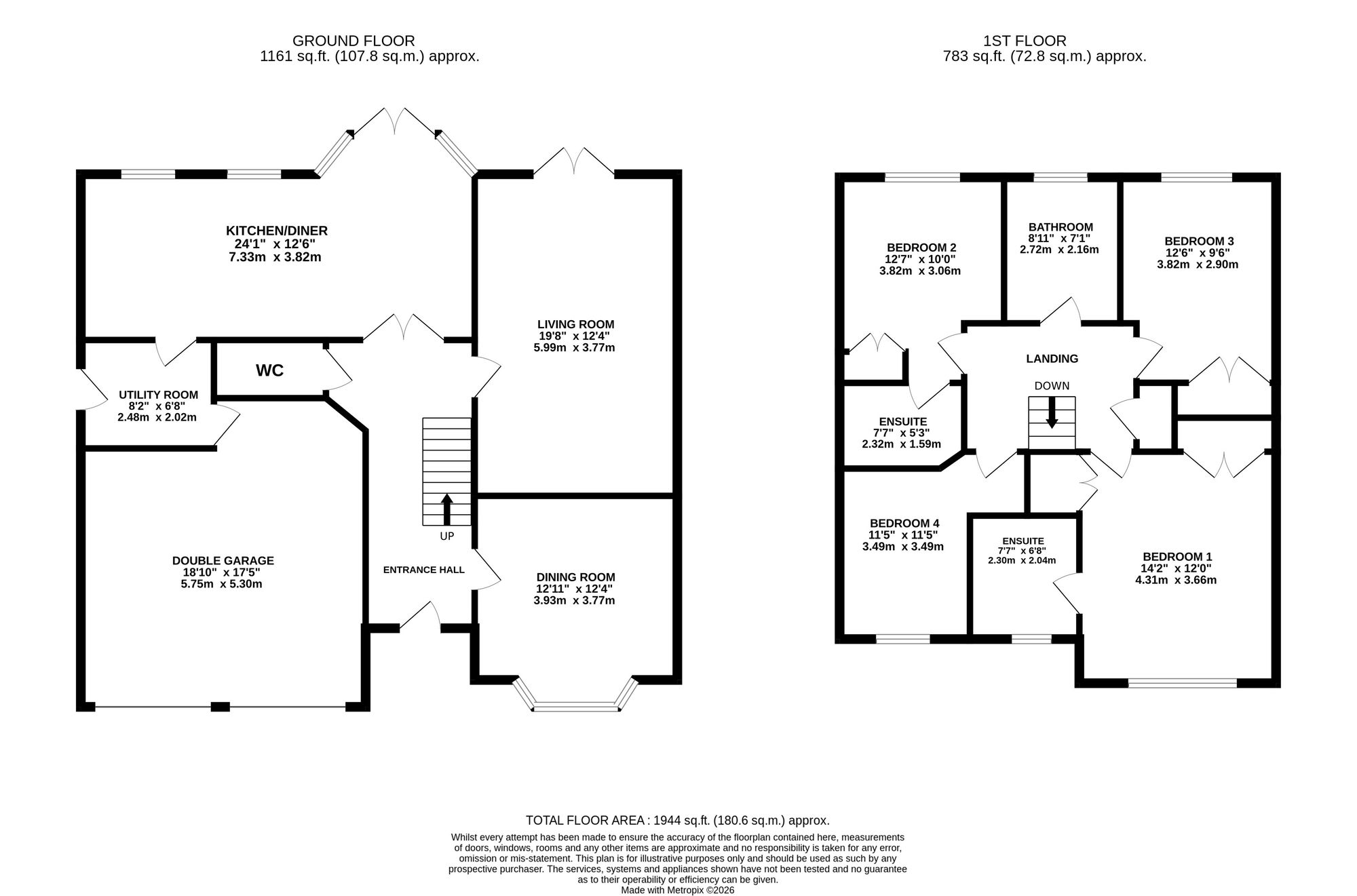 1, The Woodlands, Cold Meece, ST15 floorplan
