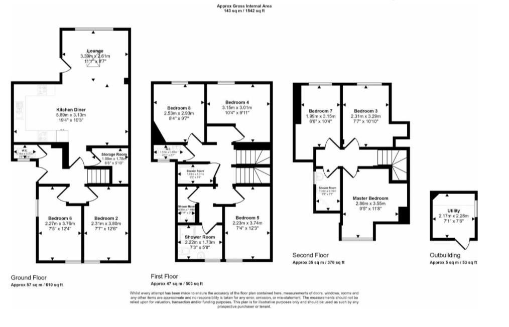 Room 1, 280, Edmund Road, Sheffield floorplan