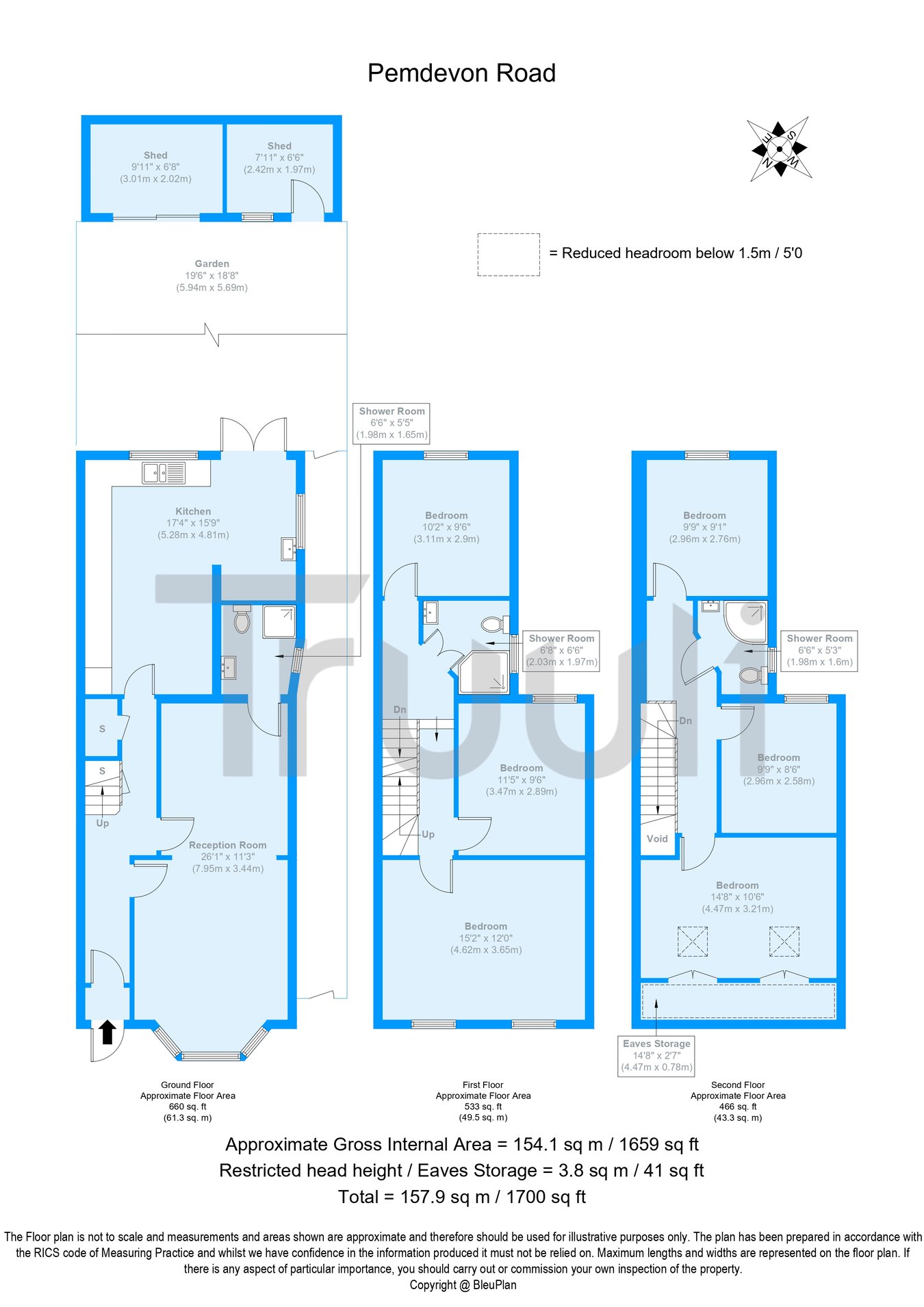 27, Pemdevon Road, Croydon floorplan