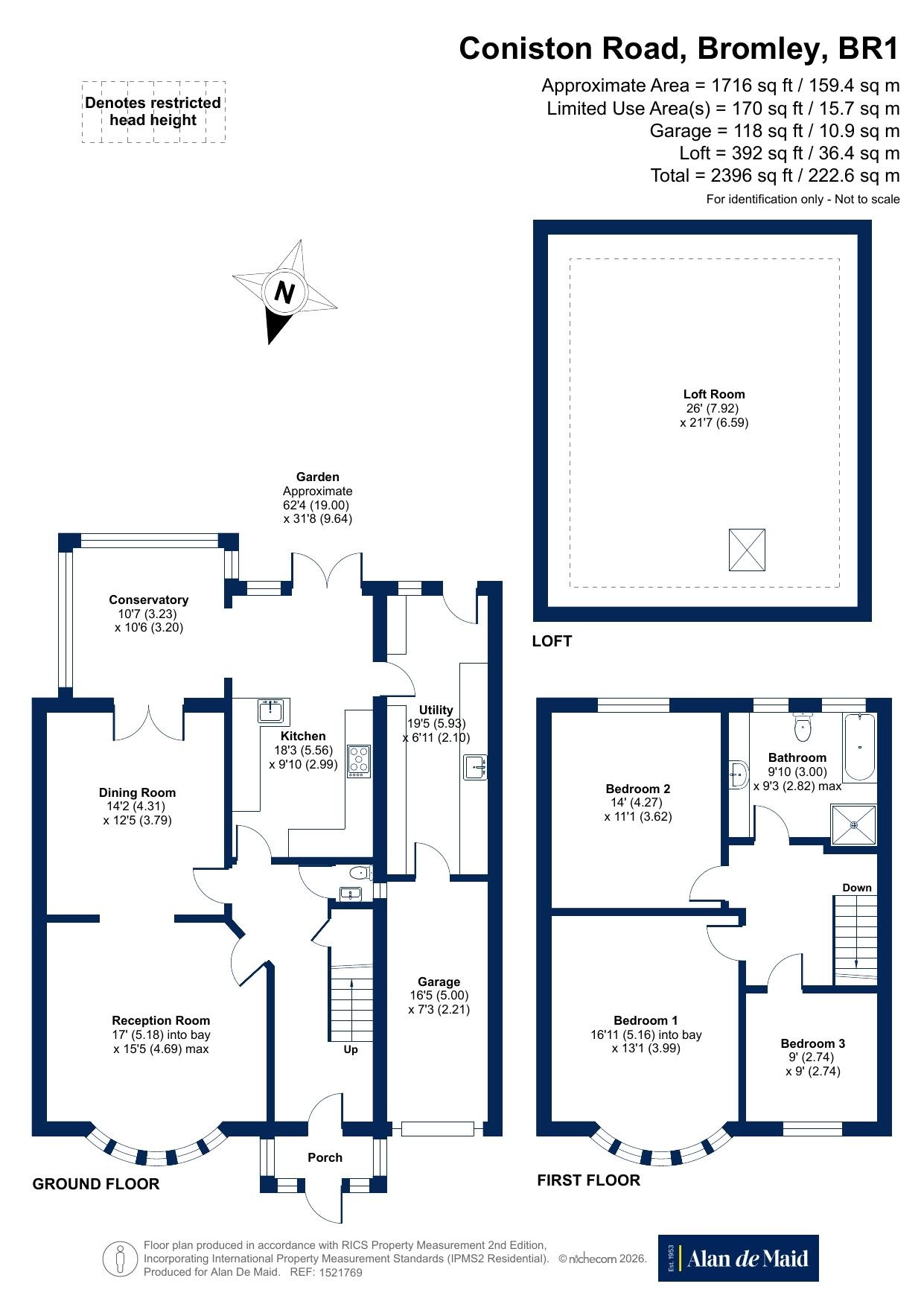 101, Coniston Road, Bromley floorplan