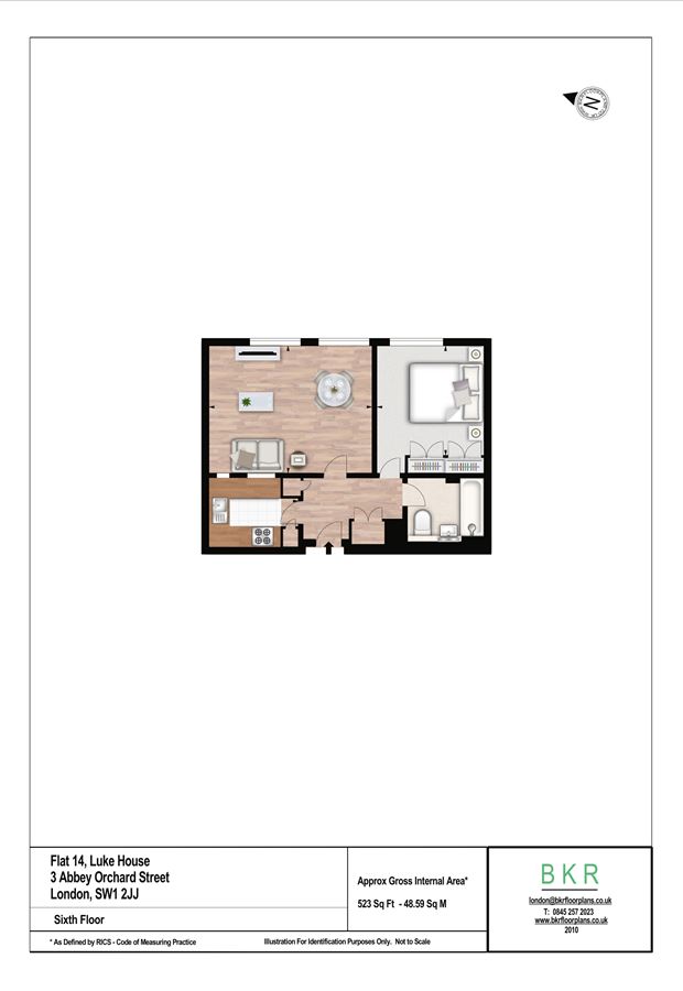 1 Bedrooms Flat to rent in Abbey Orchard Street, London SW1P