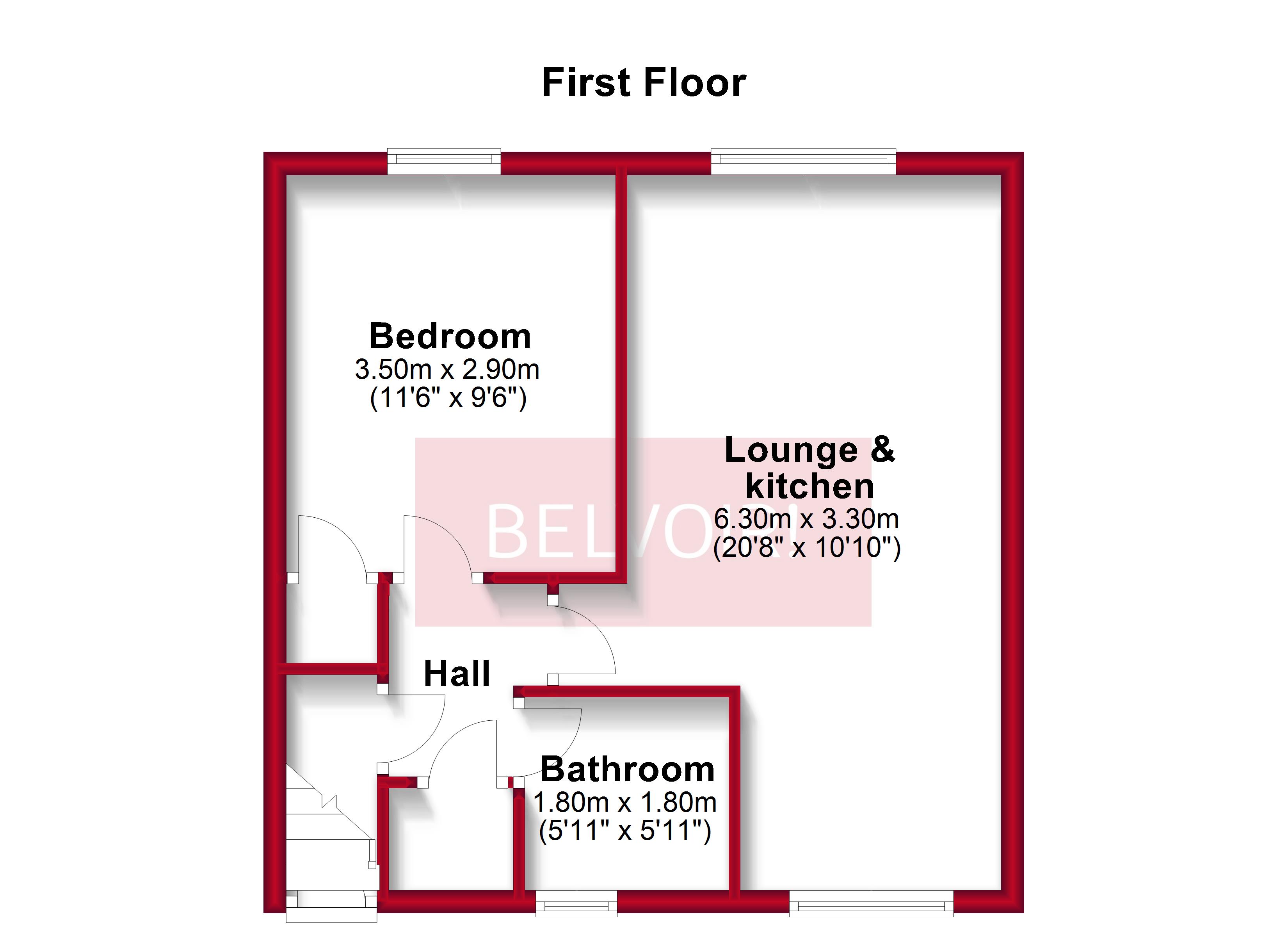 1 Bedrooms Flat to rent in Dunvegan Place, Polmont, Falkirk FK2