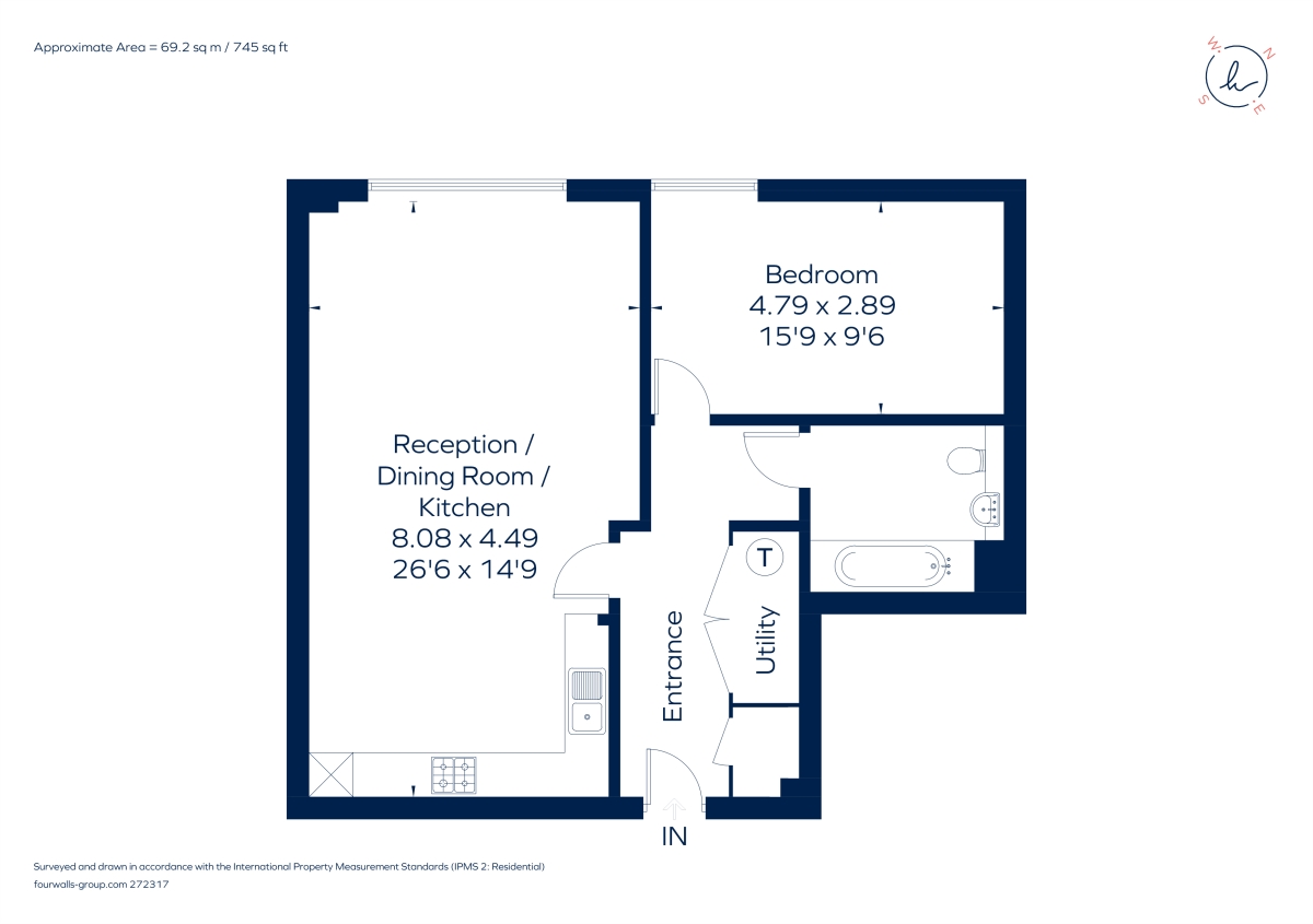 Flat 23, Orchid Court, 1 West Street, Watford floorplan