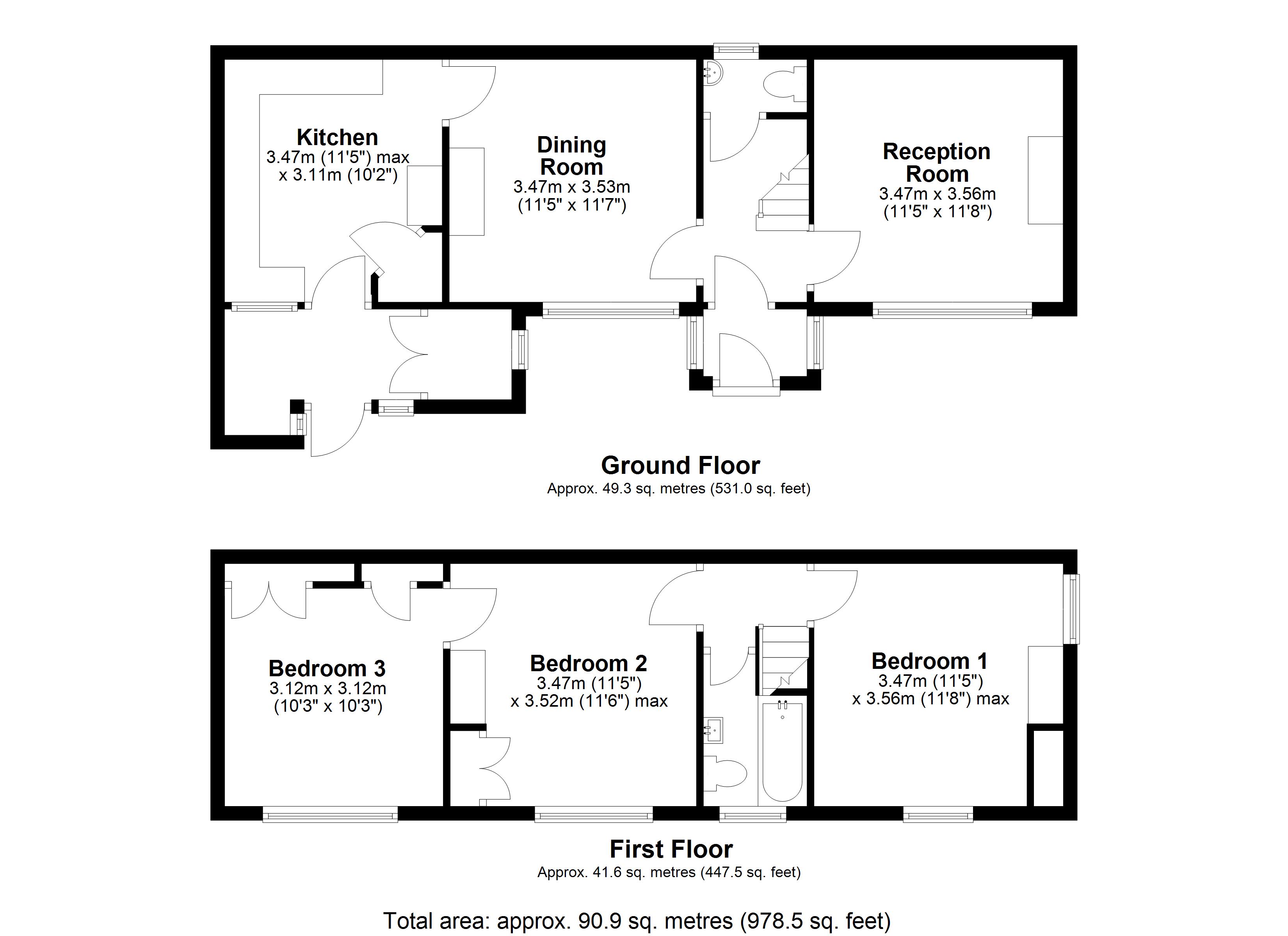 Dene Cottage,, Lower Mount Pleasant, Freshford floorplan