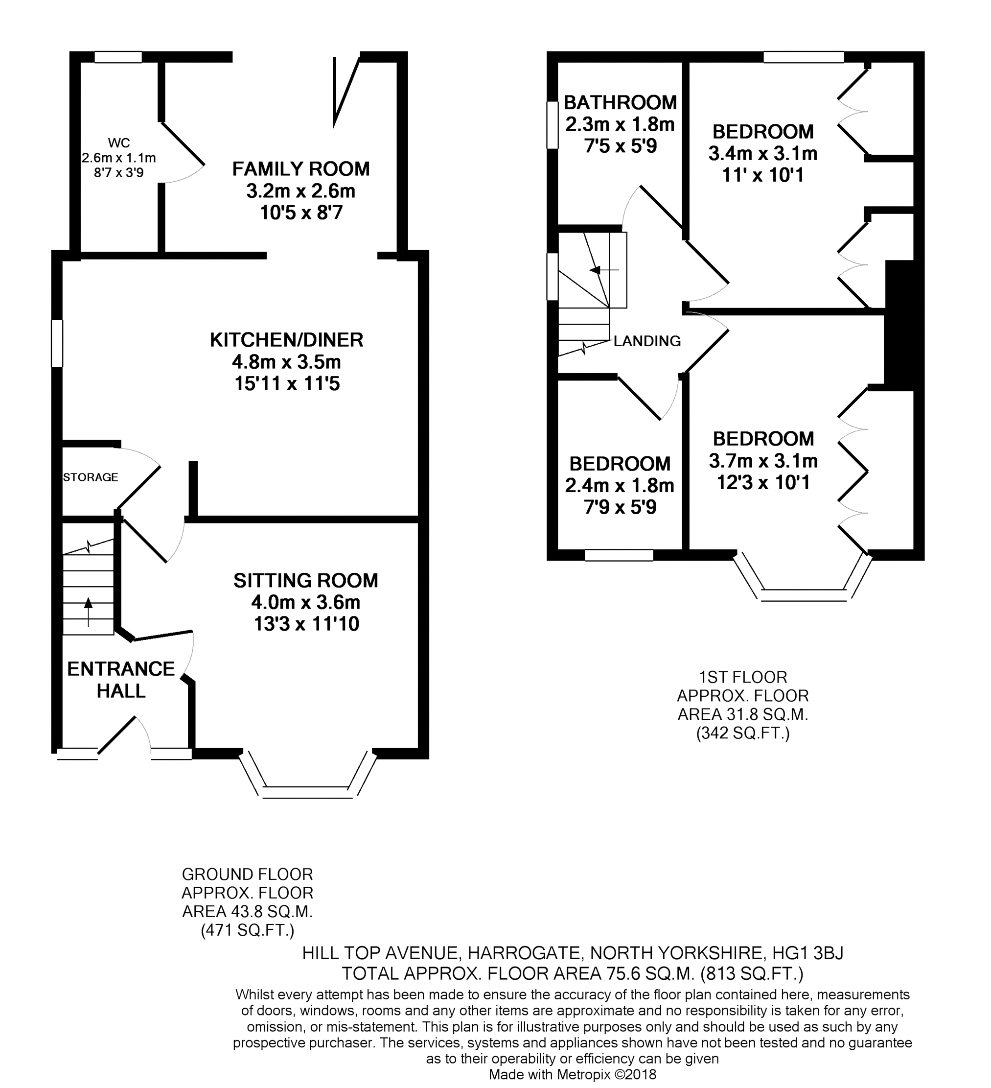 3 Bedrooms Semi-detached house for sale in Hill Top Avenue, Harrogate HG1