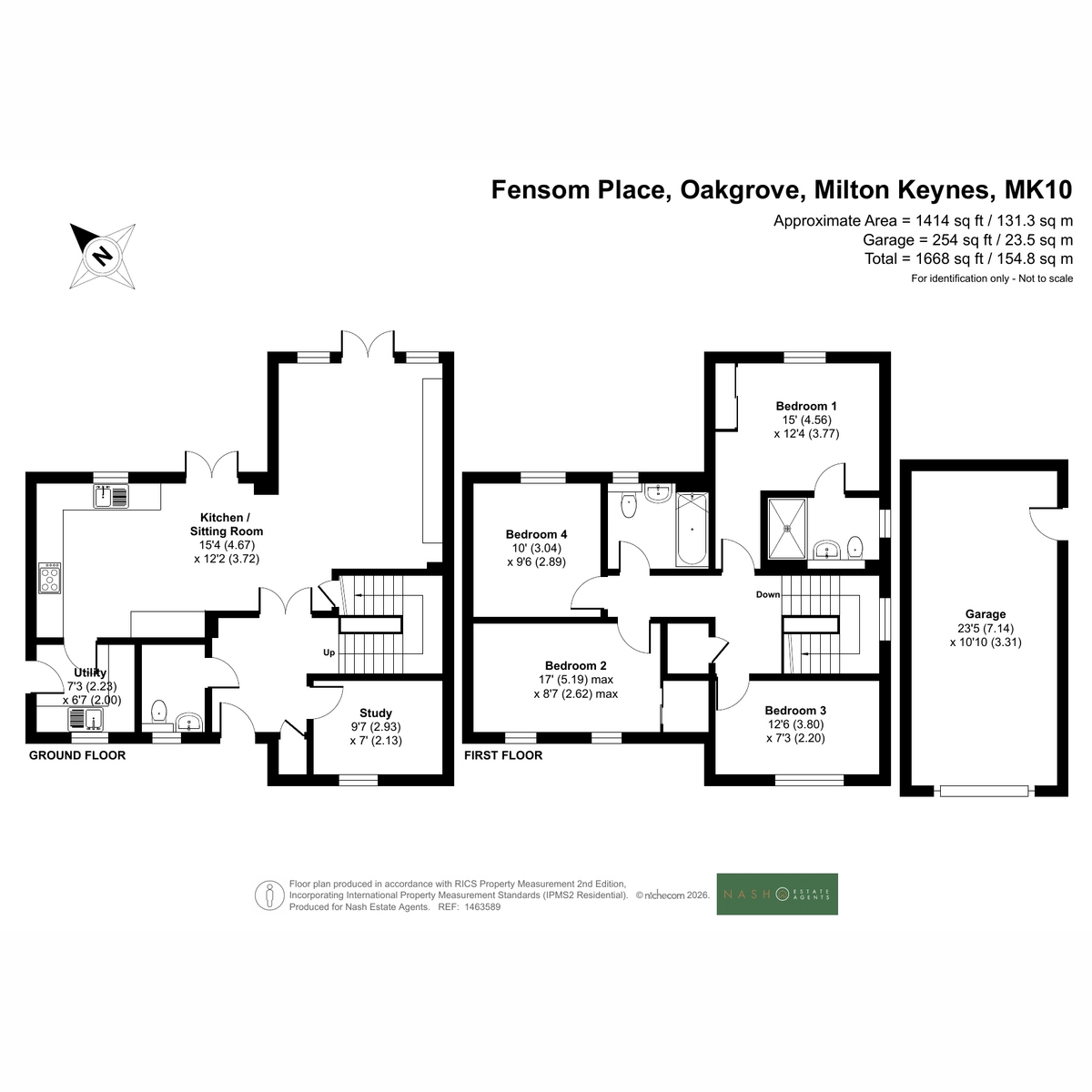 4, Fensom Place, Oakgrove floorplan