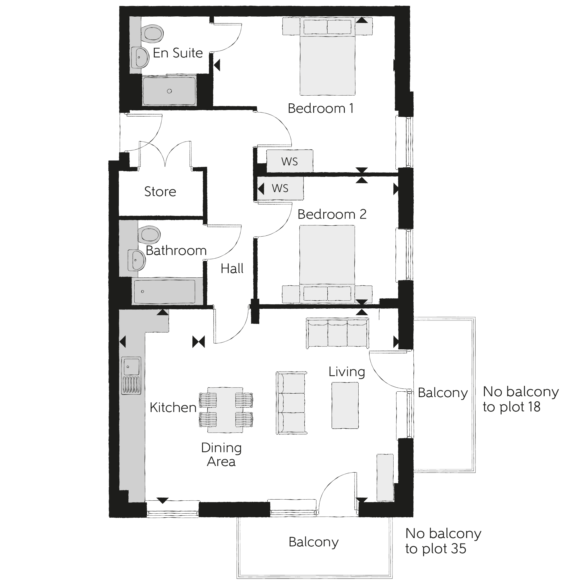 18, Greenwood Gardens, Hop Hill, Brewery Square, Dorchester floorplan