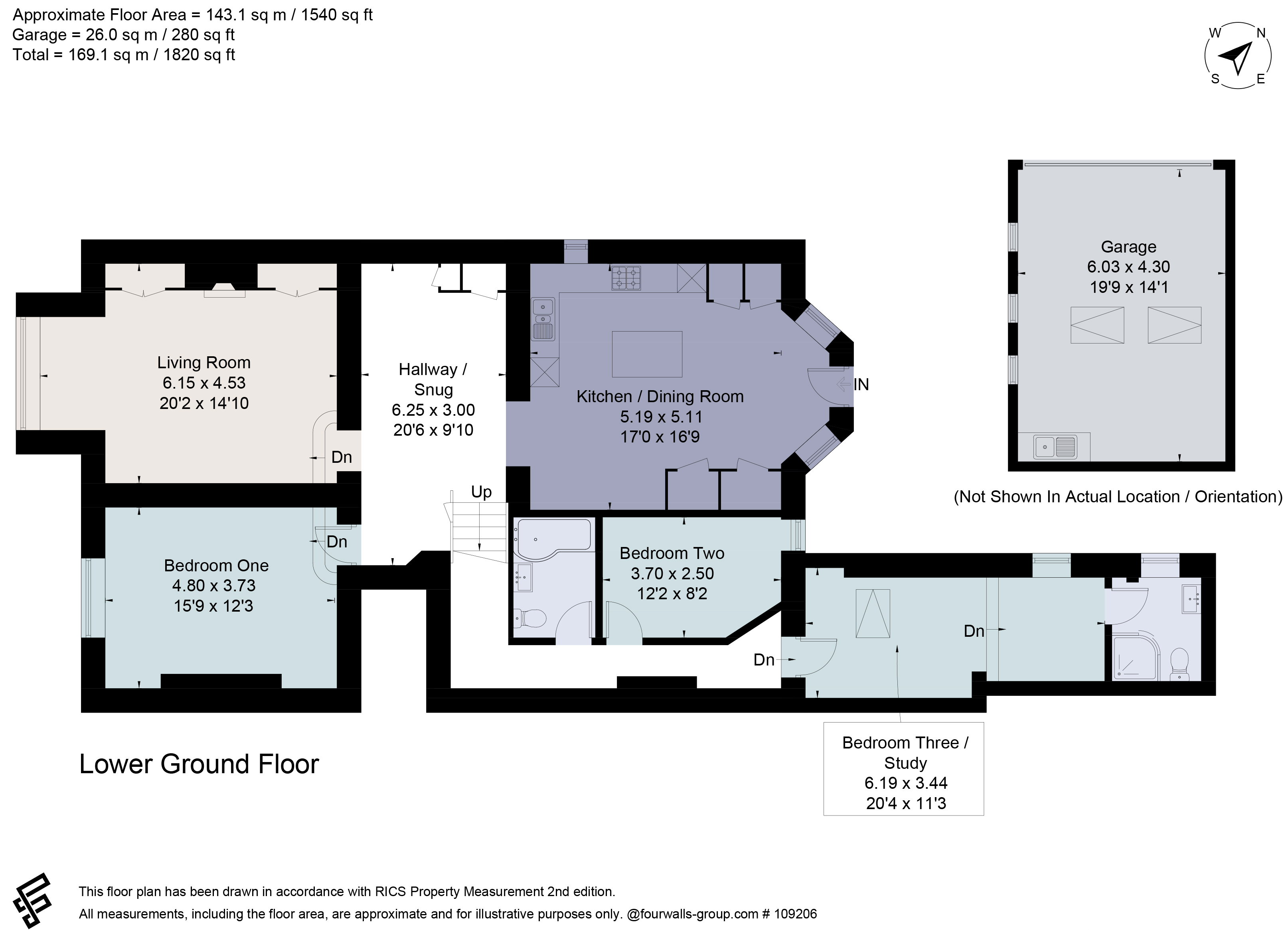 Garden Flat, 219, Redland Road, Bristol floorplan
