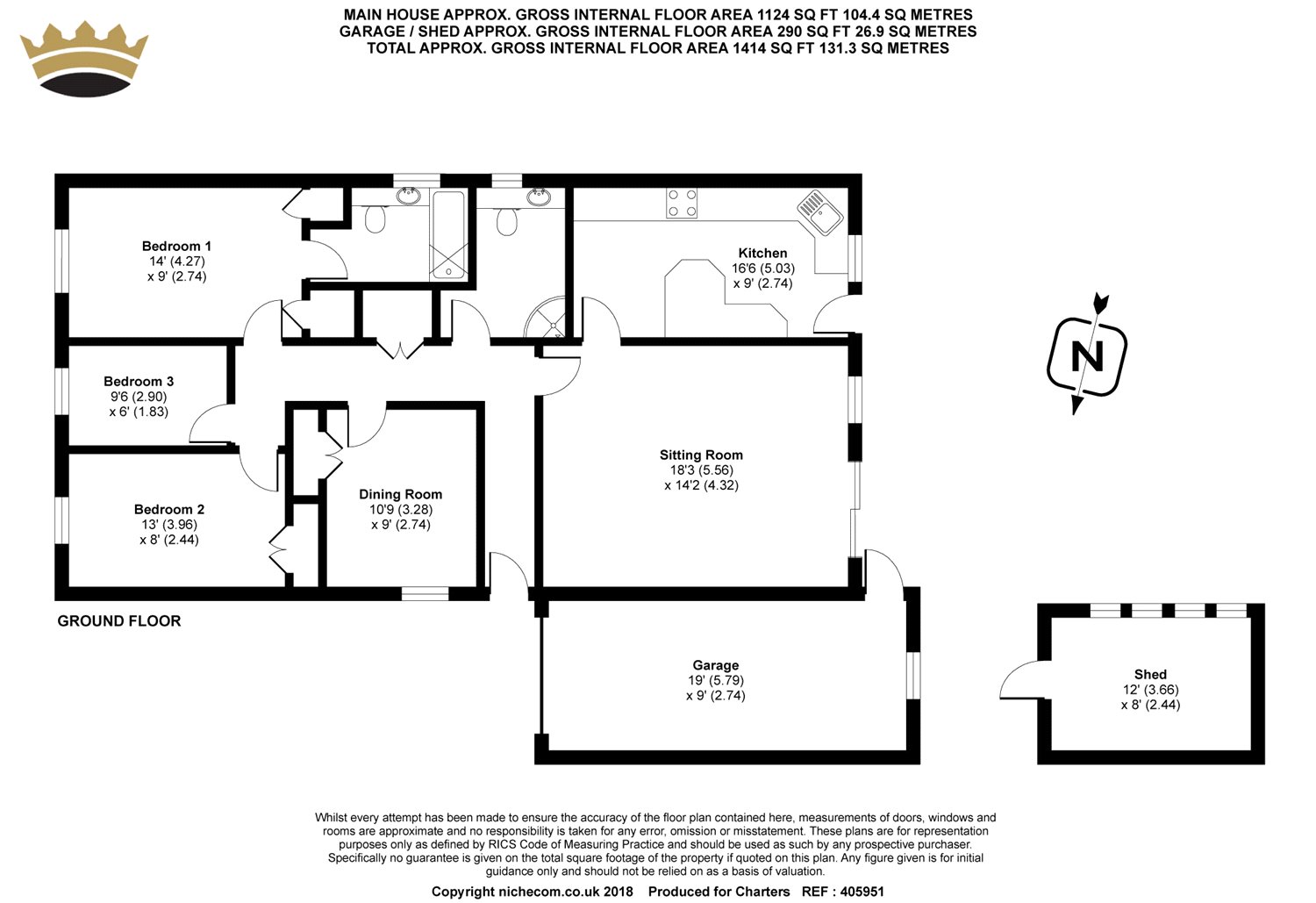 3 Bedrooms Bungalow for sale in Fairfield Green, Four Marks, Alton, Hampshire GU34