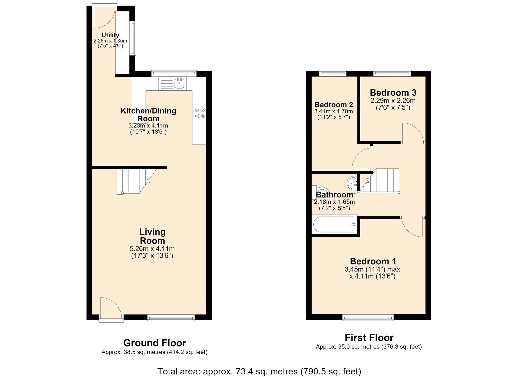 43 Albert Street, Accrington floorplan