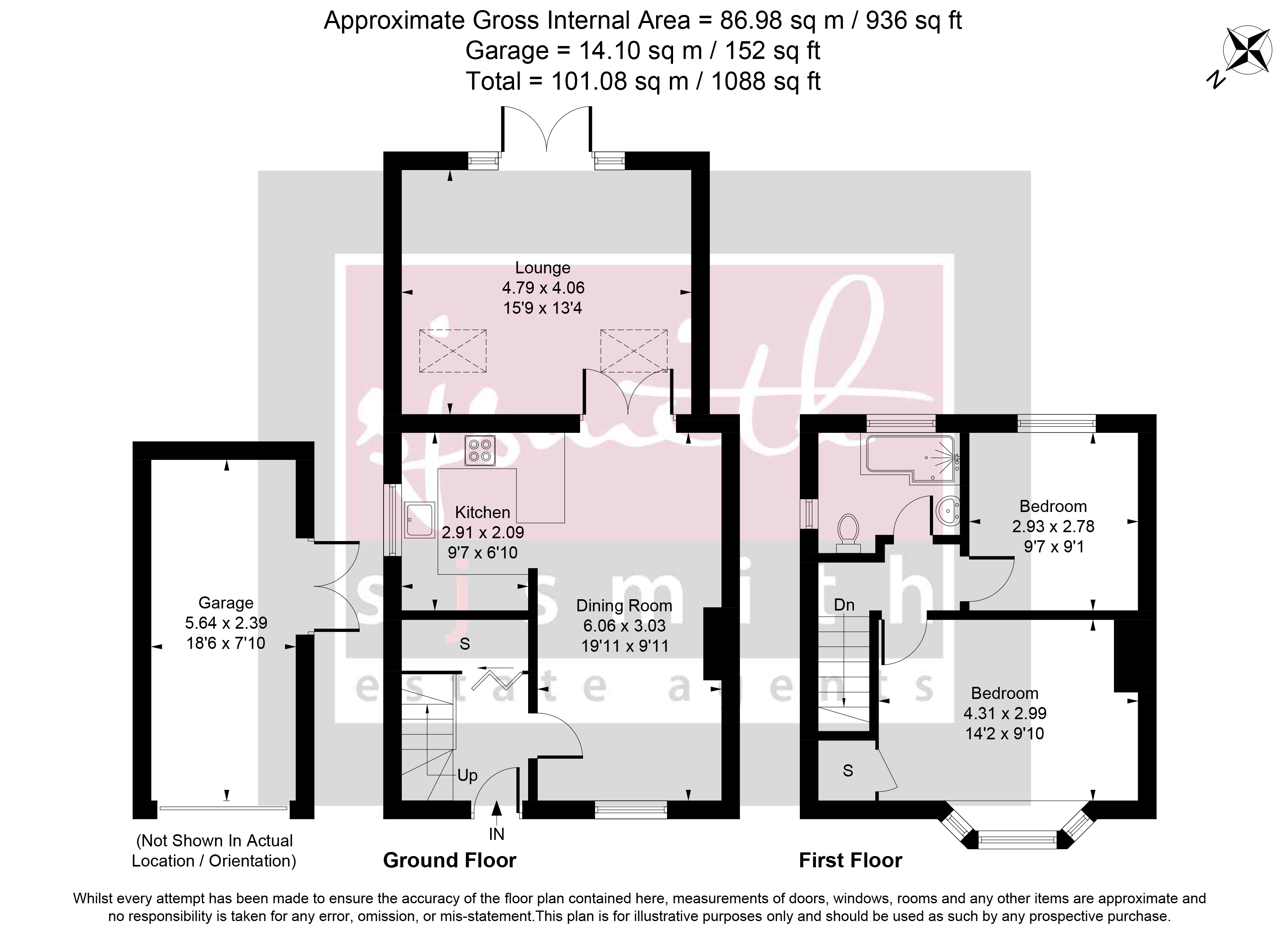 8, Meadway, Ashford floorplan
