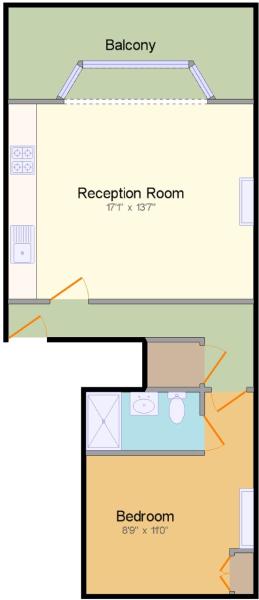 Flat 1, Winslade House, 42, The Pantiles, Kent floorplan