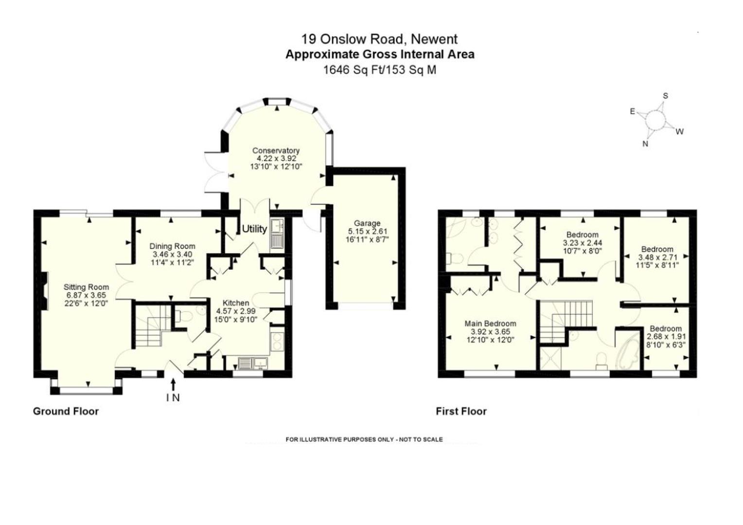 19, Onslow Road, Newent floorplan