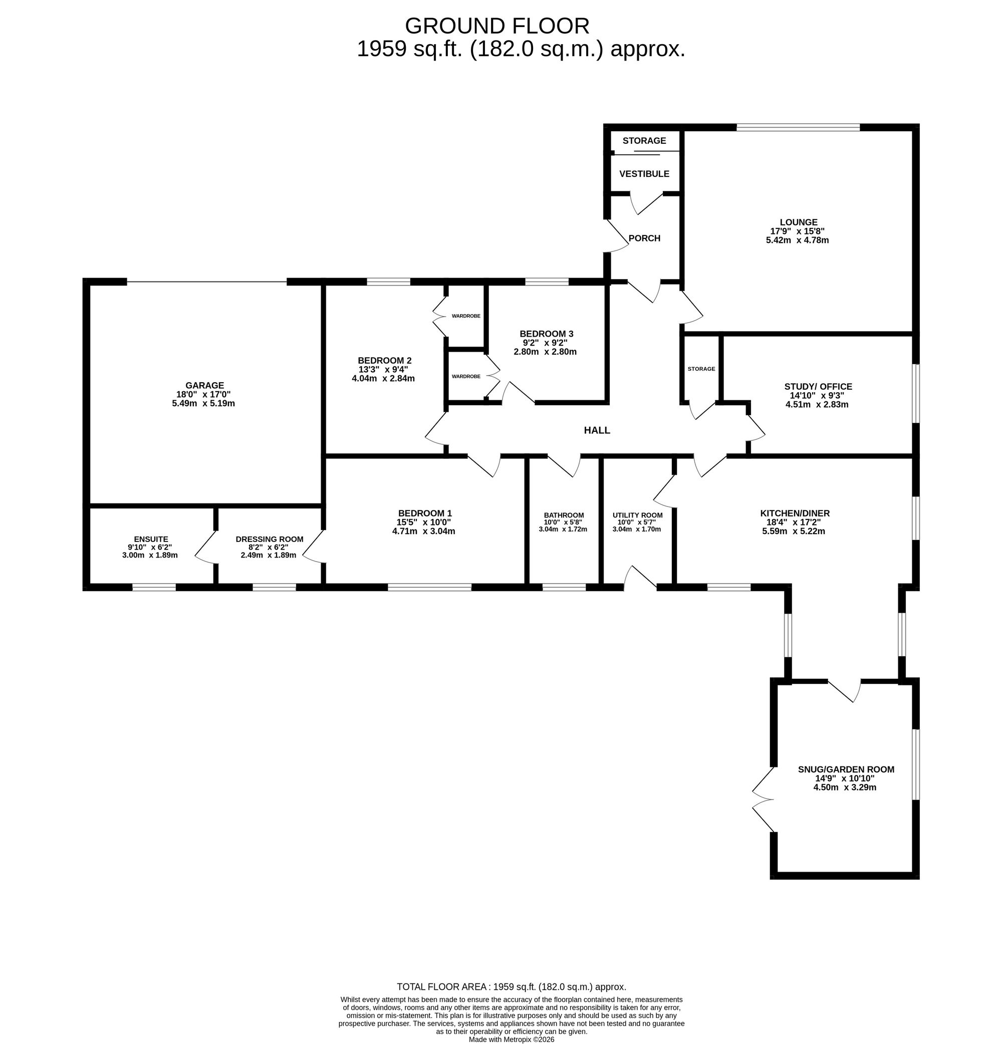 13, Grampian Avenue, Auchterarder, PH3 floorplan