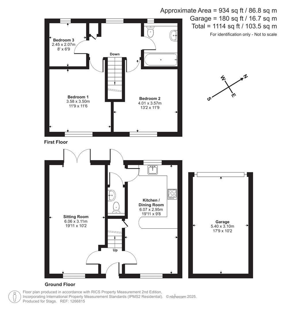 Sea Pink Cottage, Newquay floorplan