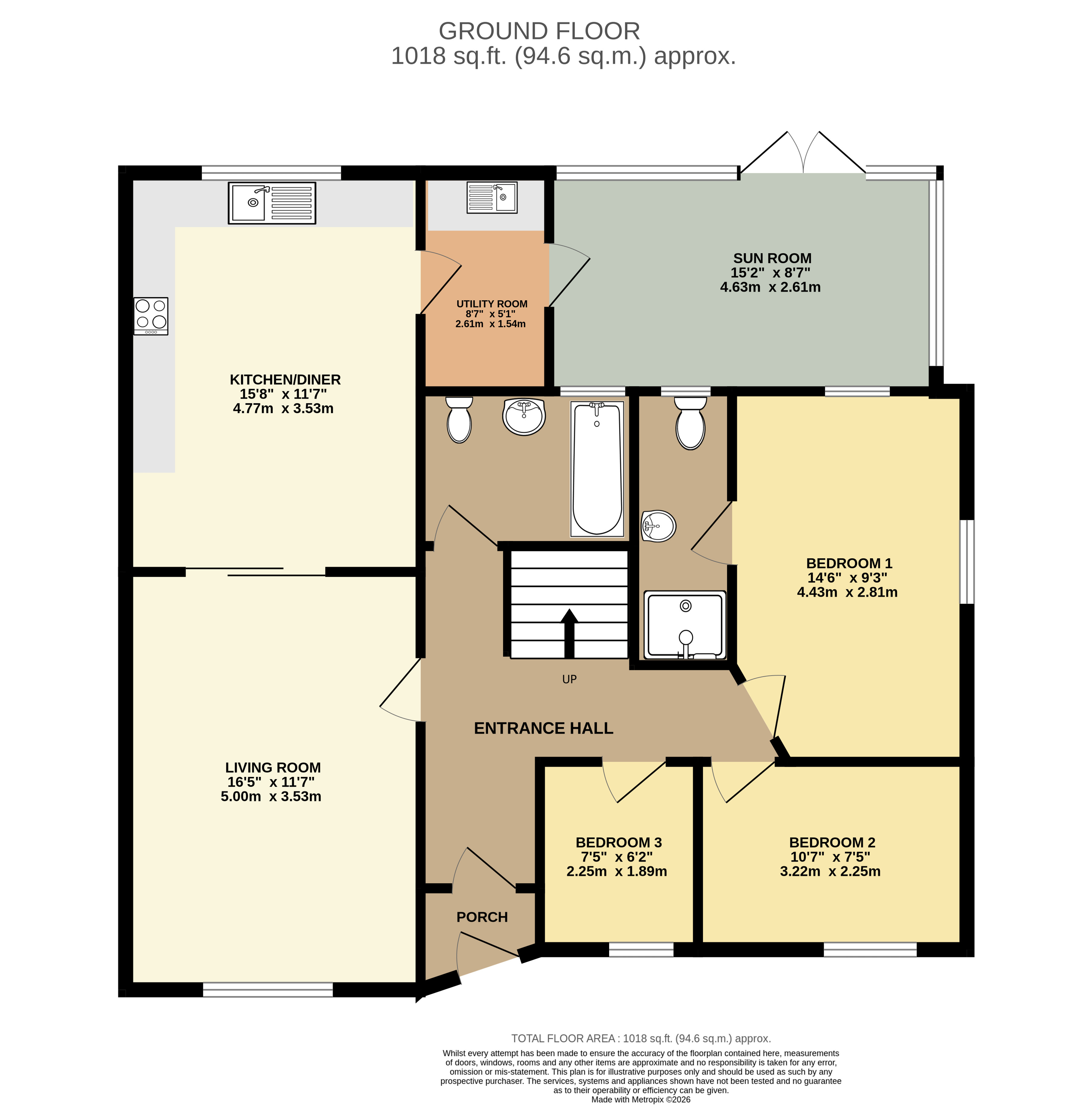 39 Highfield, Northam Bideford Devon, Bideford floorplan