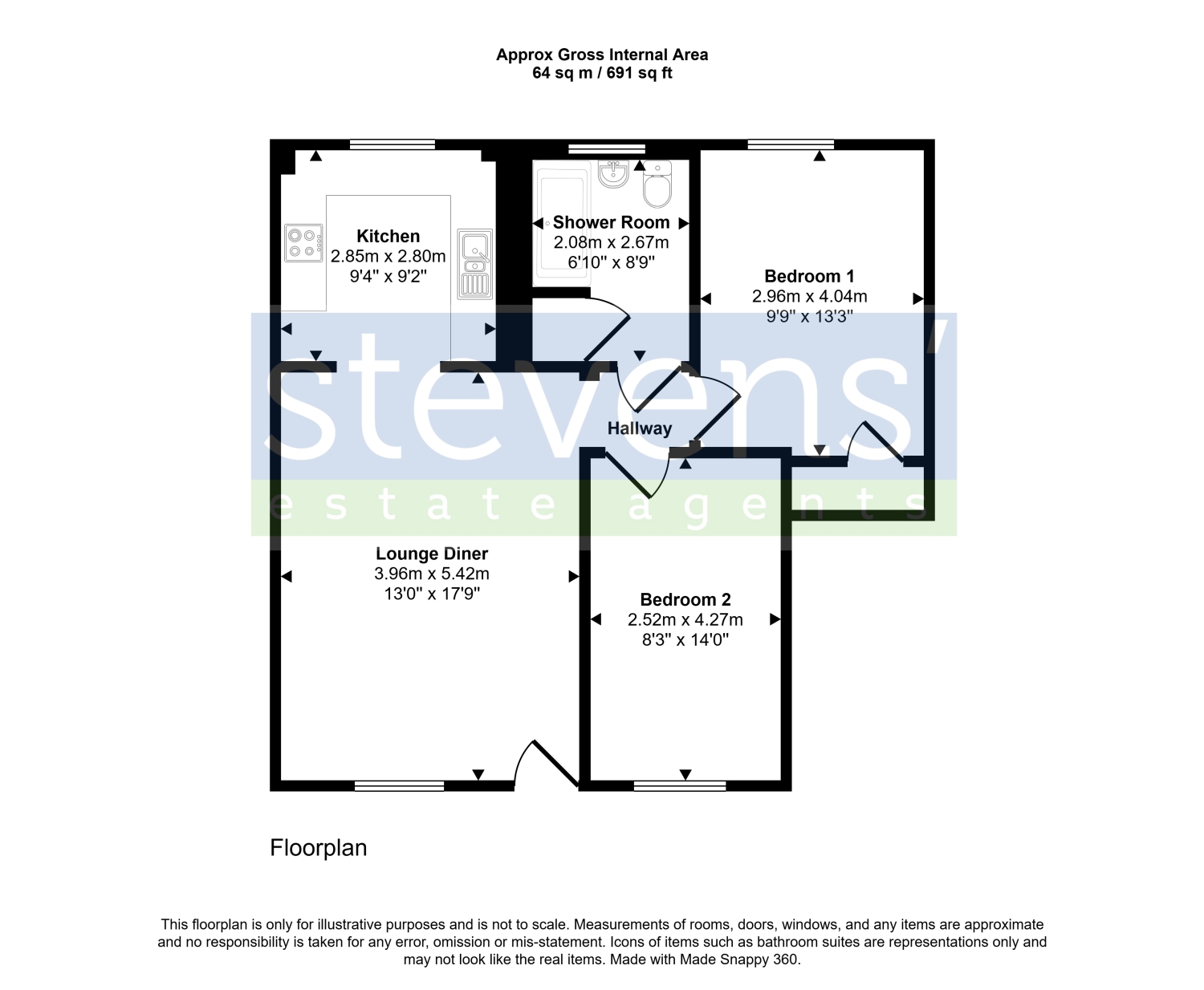 4, Sparrows Row Park Row, Okehampton floorplan