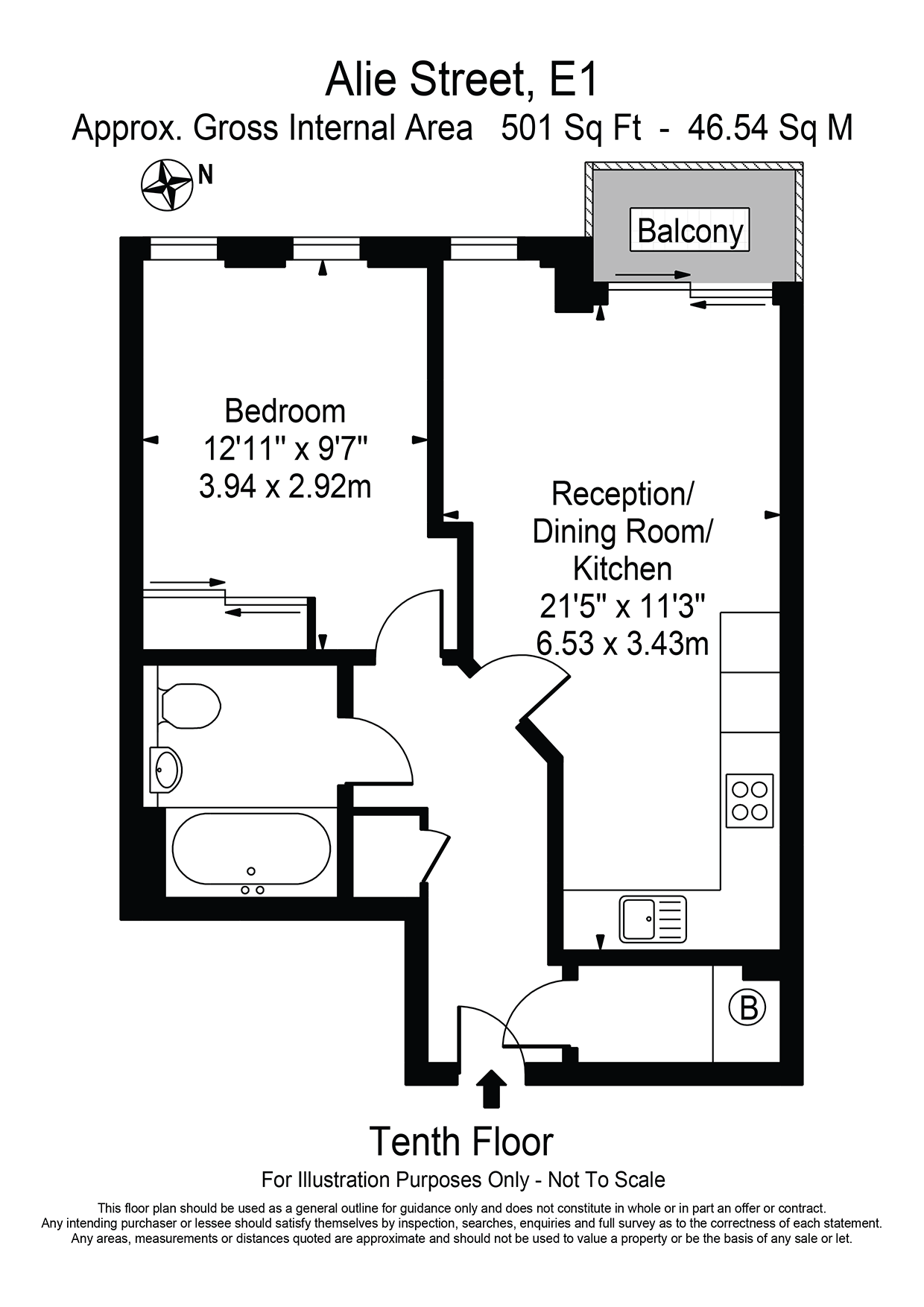 Apartment 1009, London floorplan